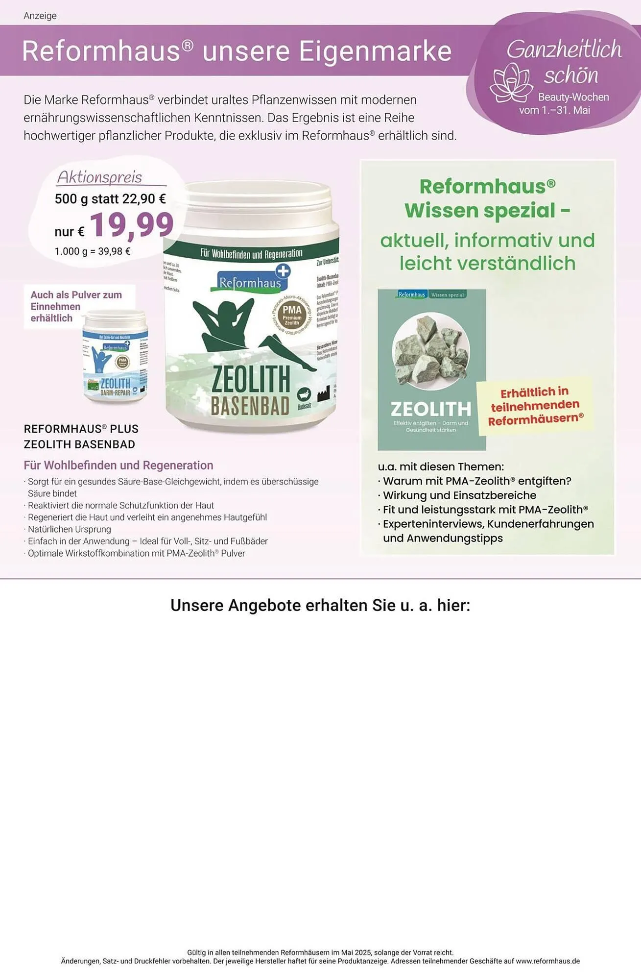 Reformhaus Prospekt von 22. Mai bis 31. Mai 2025 - Prospekt seite 12
