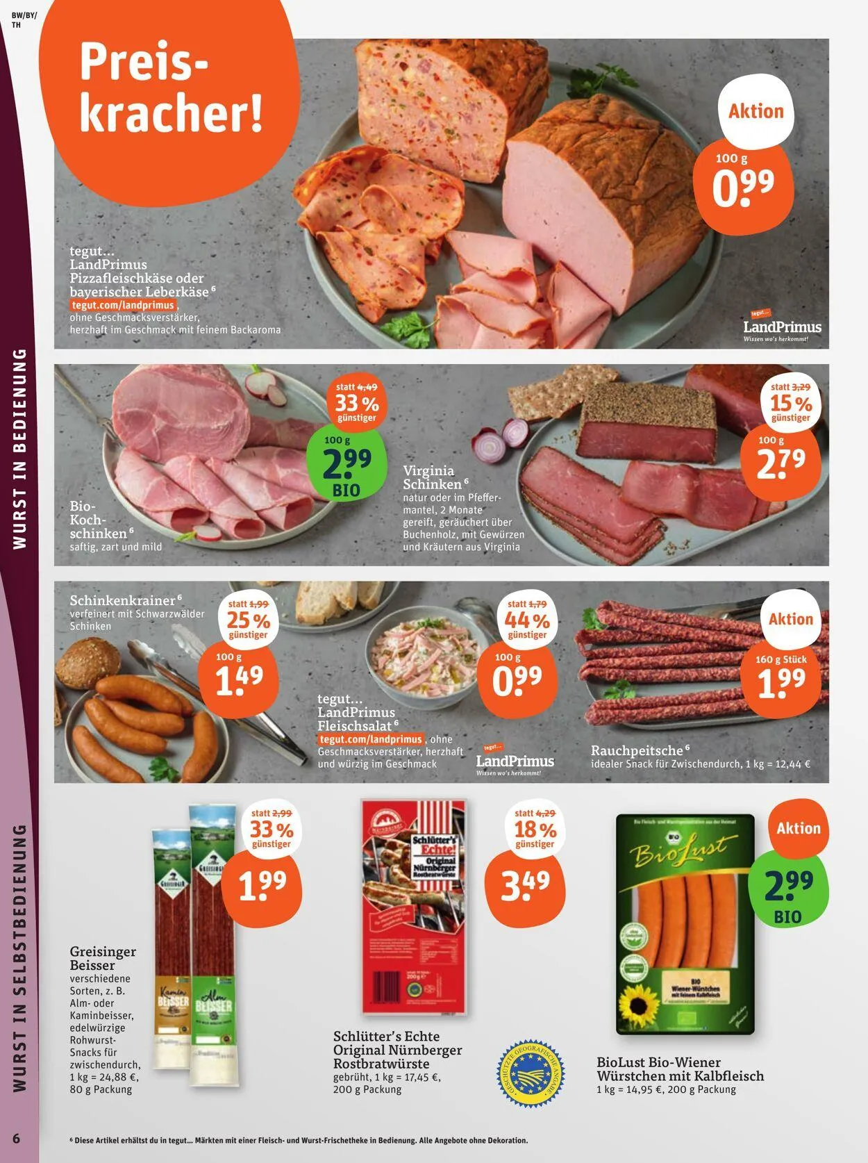 Tegut Aktueller Prospekt von 21. Juli bis 27. Juli 2025 - Prospekt seite 8