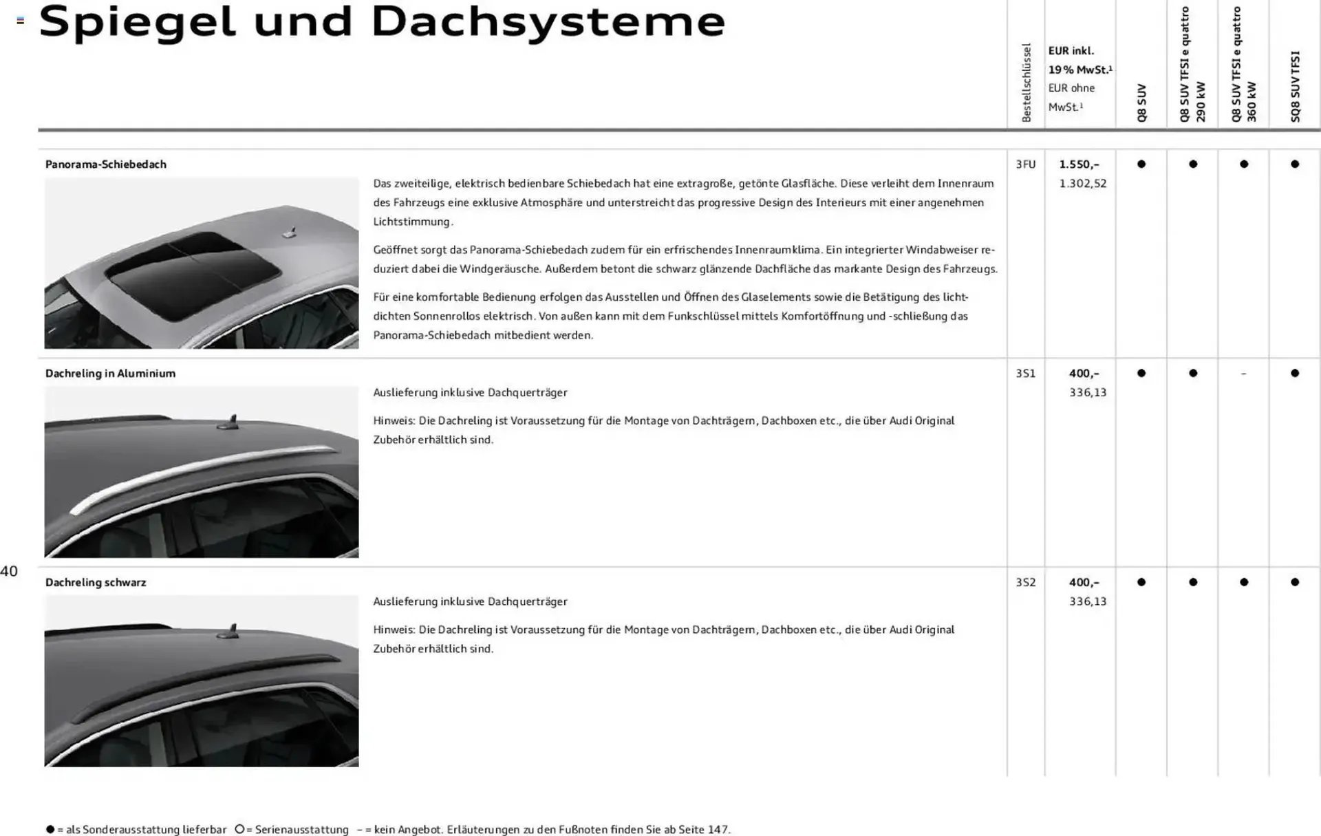 Audi Prospekt von 6. November bis 6. November 2026 - Prospekt seite 40