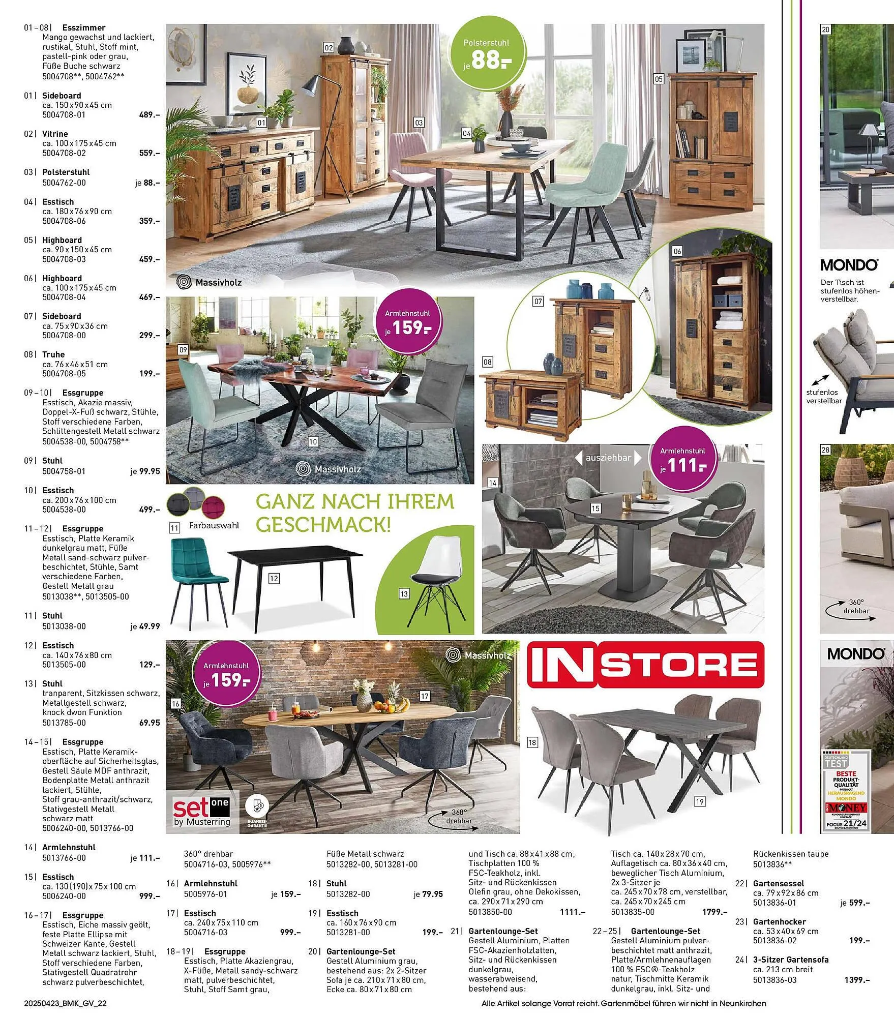 Möbel Martin Prospekt von 22. April bis 13. Mai 2025 - Prospekt seite 22