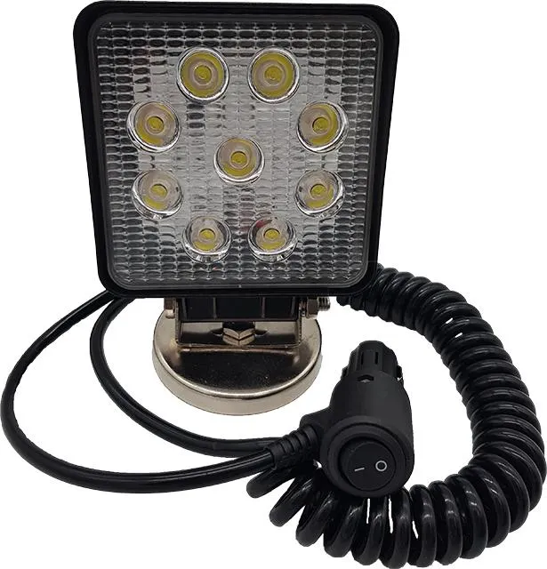 Berger & Schröter | LED Arbeitsscheinwerfer eckig 9x3 W, 2160 Lumen mit Magnetfuß