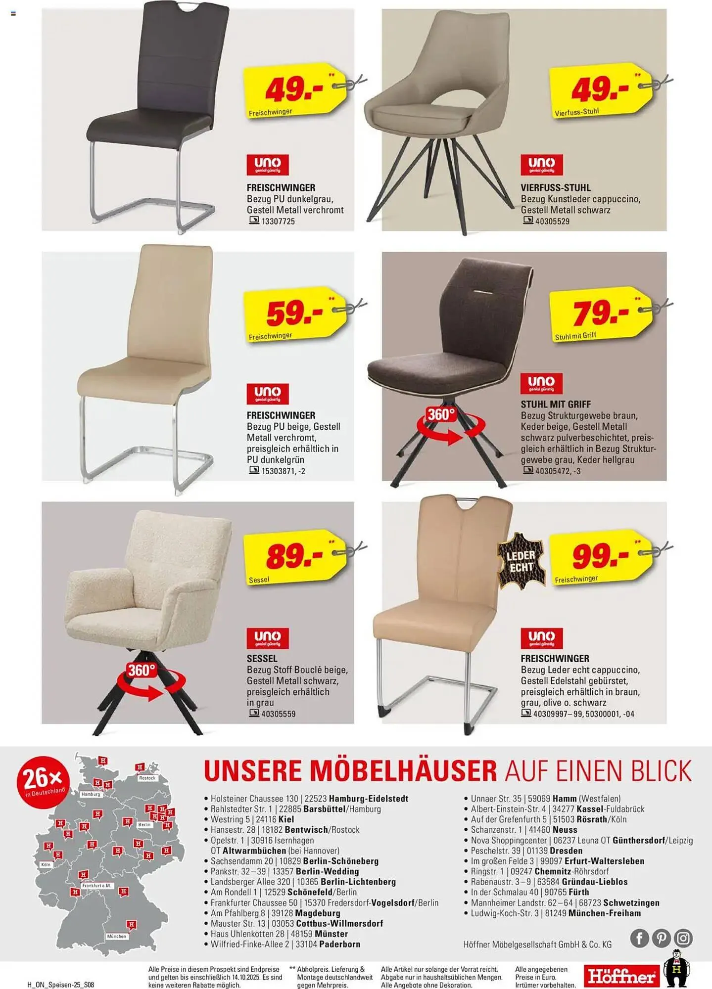 Höffner Prospekt von 1. Oktober bis 14. Oktober 2025 - Prospekt seite 8
