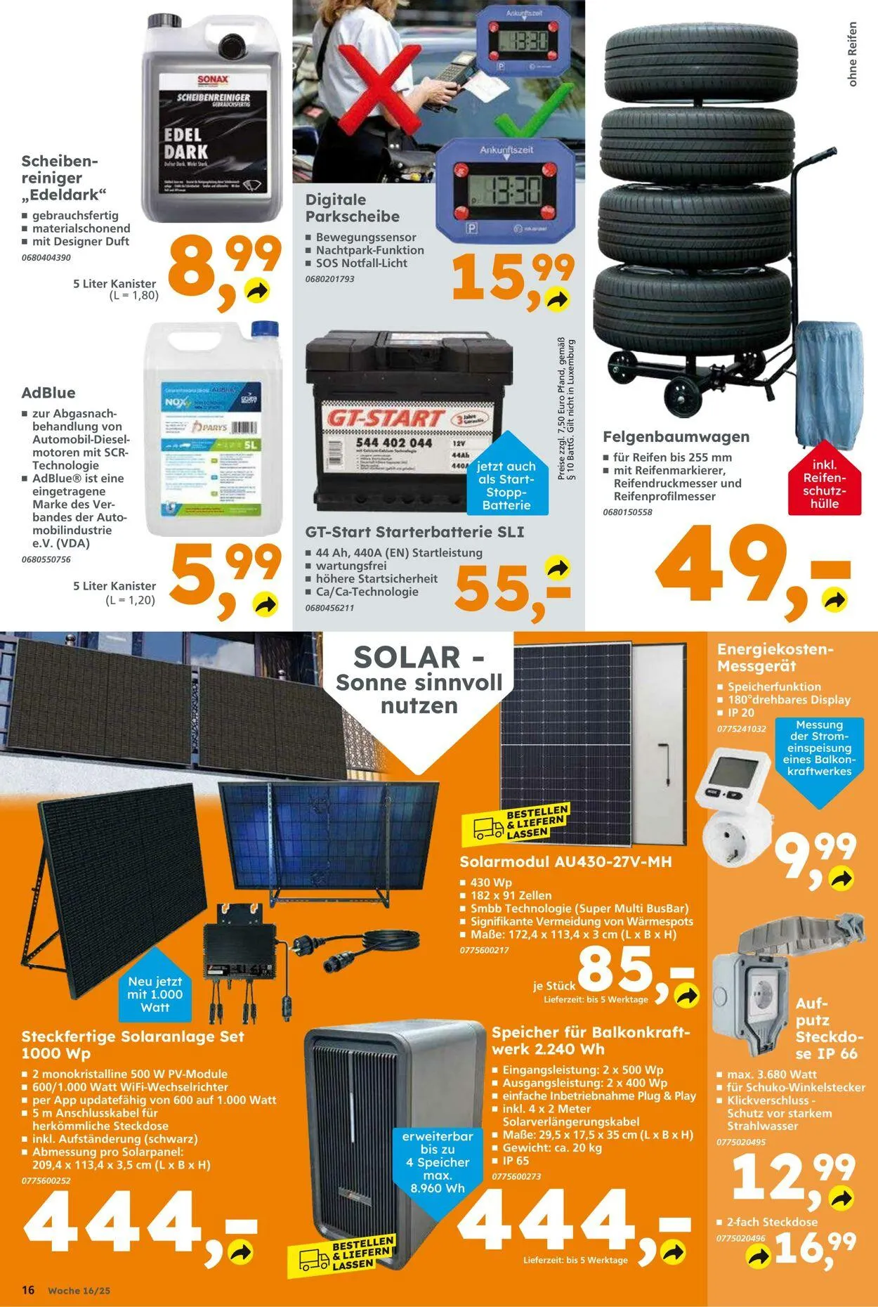 Globus Baumarkt Aktueller Prospekt von 13. April bis 19. April 2025 - Prospekt seite 16