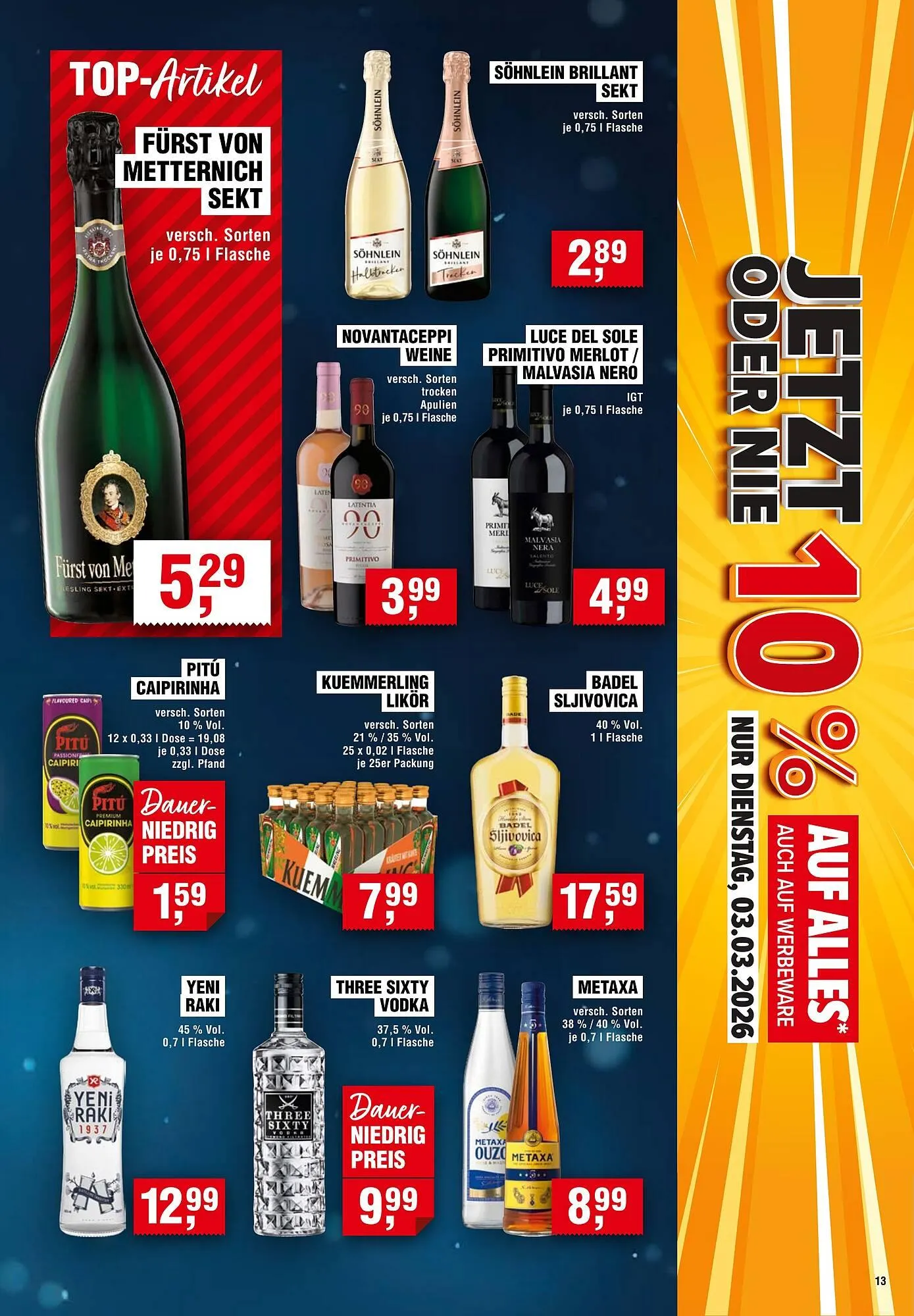 Handelshof Prospekt von 26. Februar bis 4. März 2026 - Prospekt seite 13