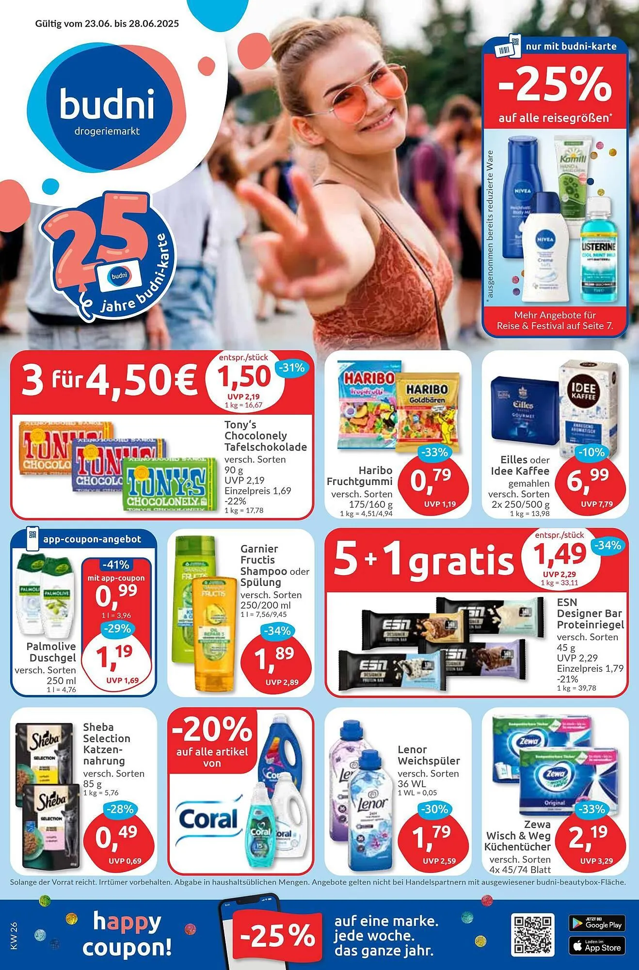 Budni Prospekt von 23. Juni bis 28. Juni 2025 - Prospekt seite 1