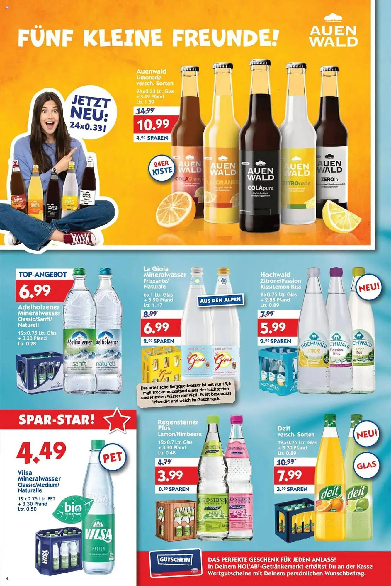 Hol'ab Getränkemarkt Prospekt von 30. Juni bis 5. Juli 2025 - Prospekt seite 4