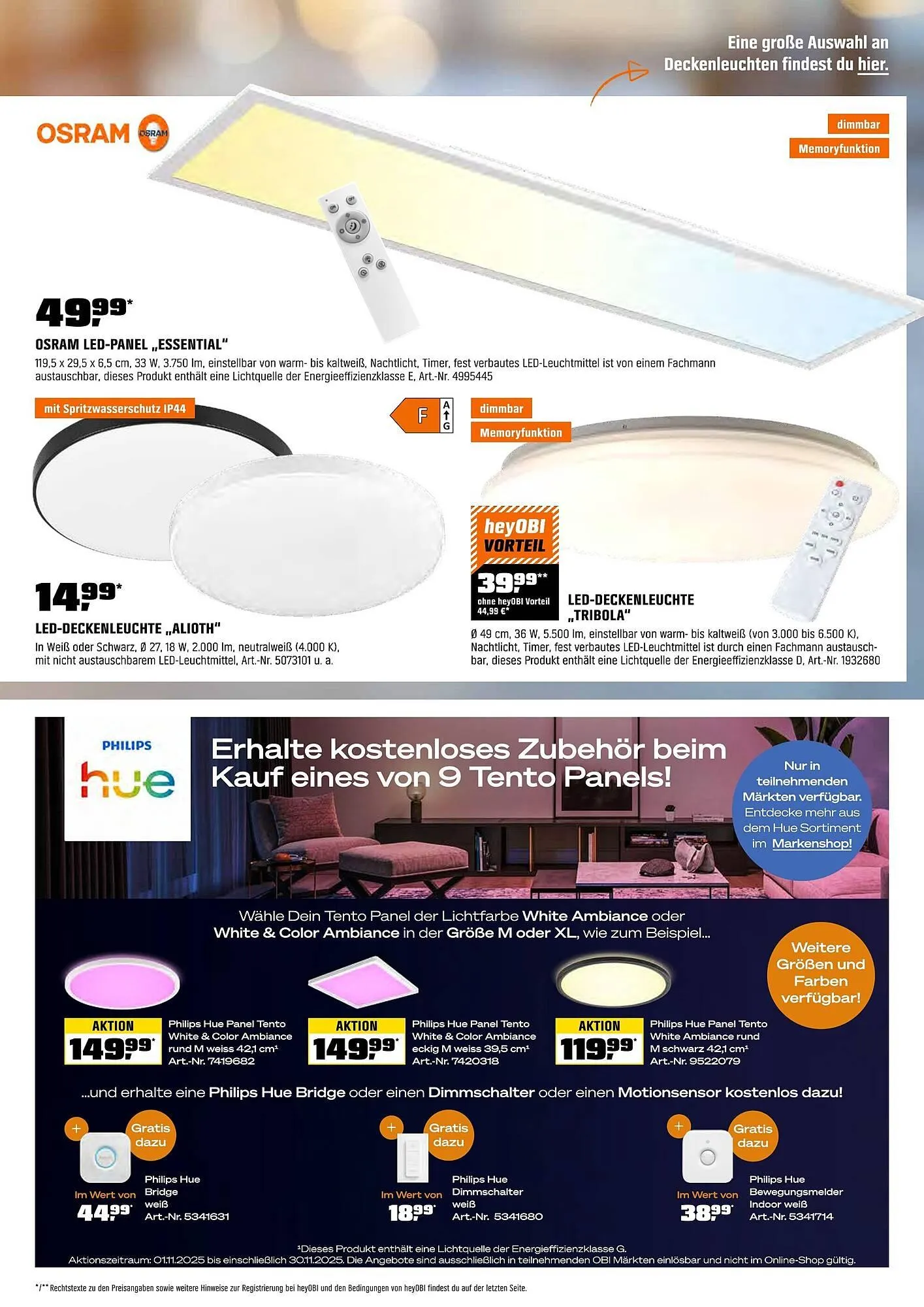 OBI Prospekt von 31. Oktober bis 16. November 2025 - Prospekt seite 13
