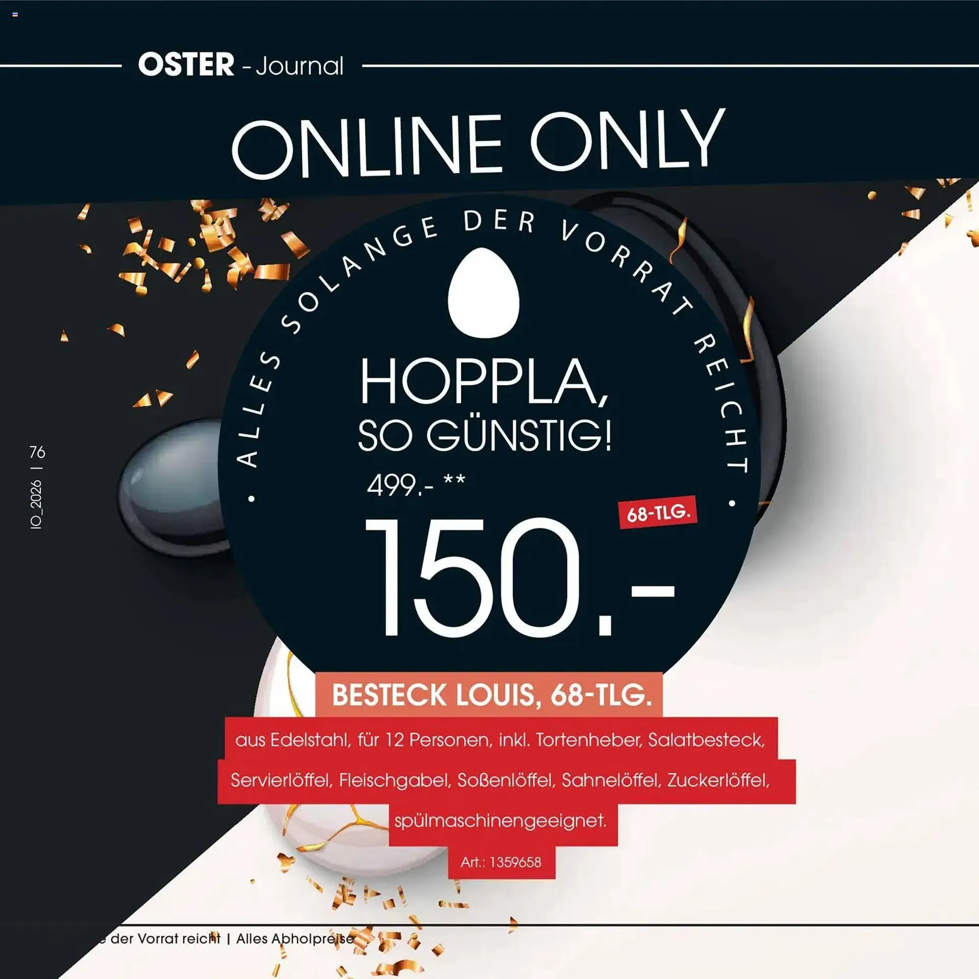 Zurbrüggen Prospekt von 23. März bis 11. April 2026 - Prospekt seite 76