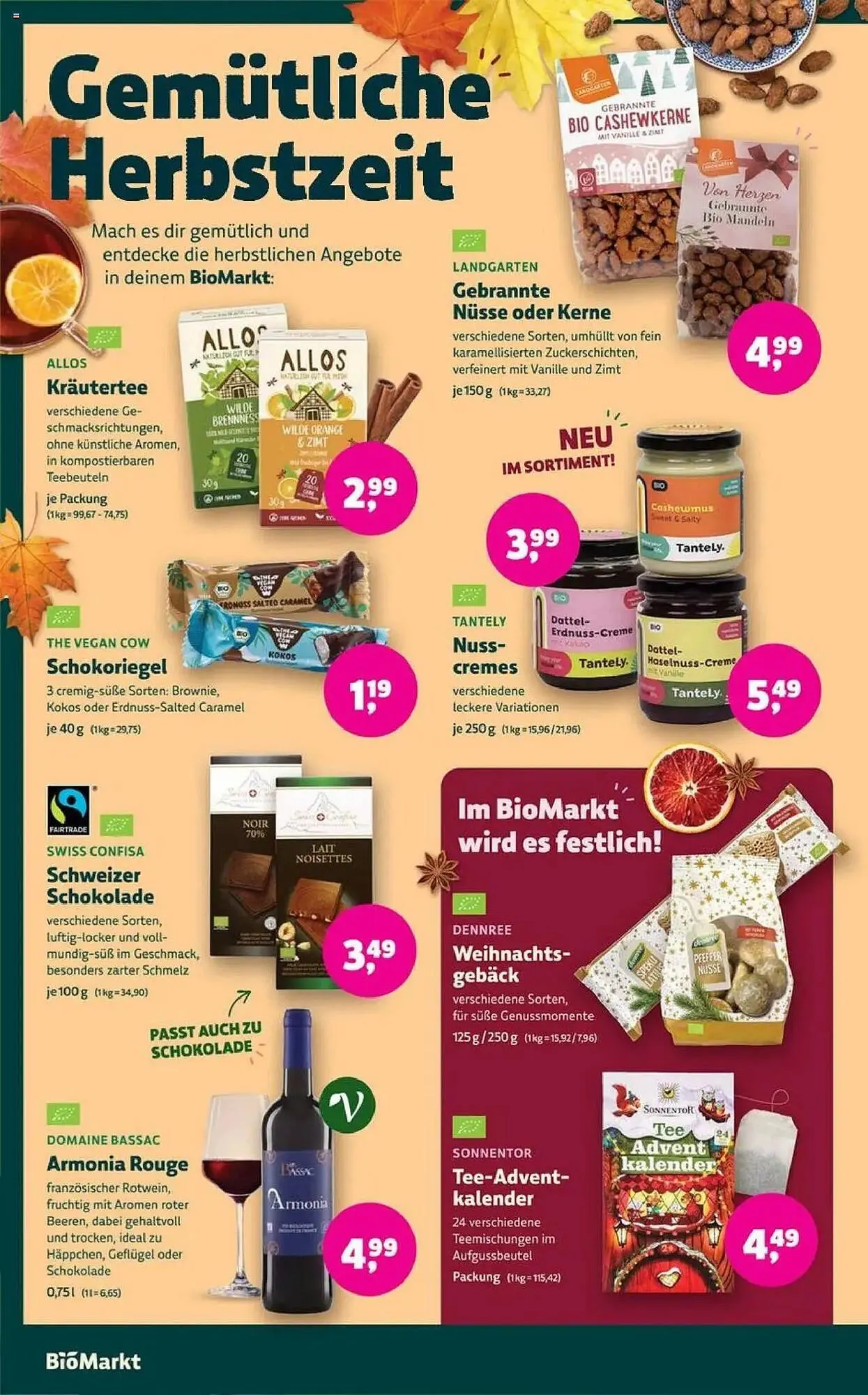 Biomarkt Prospekt von 22. Oktober bis 4. November 2025 - Prospekt seite 12