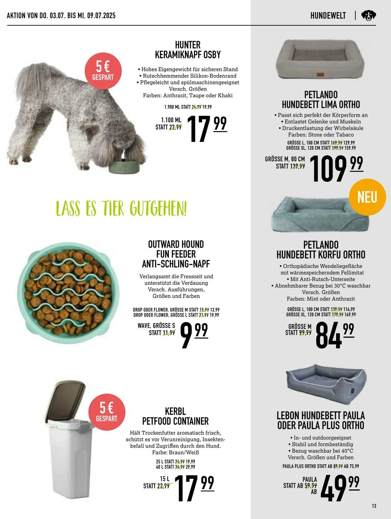 Kölle Zoo Aktueller Prospekt von 2. Juli bis 16. Juli 2025 - Prospekt seite 13