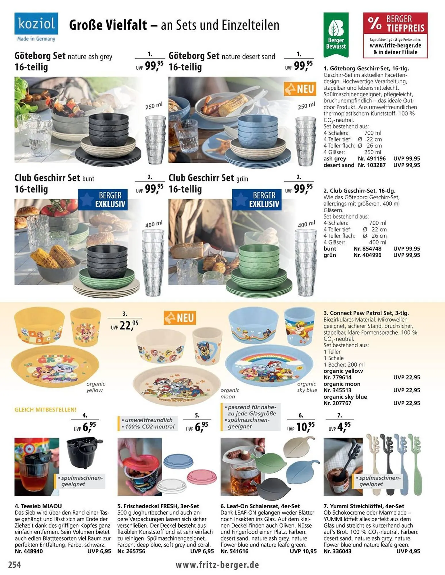 Fritz Berger Prospekt von 27. Mai bis 31. Dezember 2025 - Prospekt seite 254