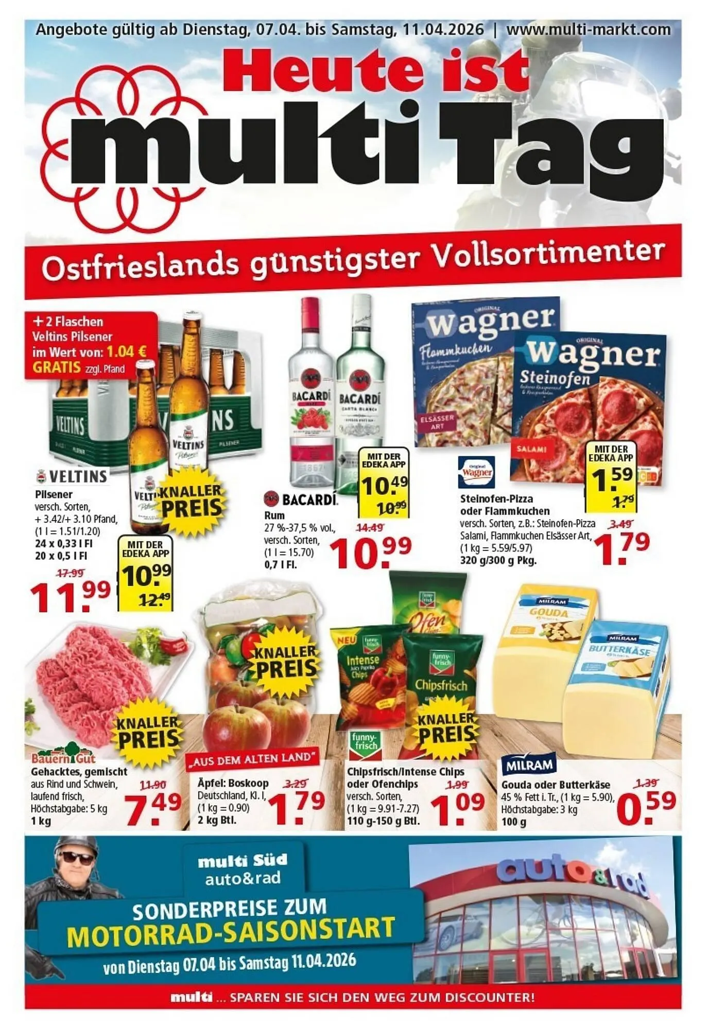 Multi Markt Prospekt von 6. April bis 11. April 2026 - Prospekt seite 1