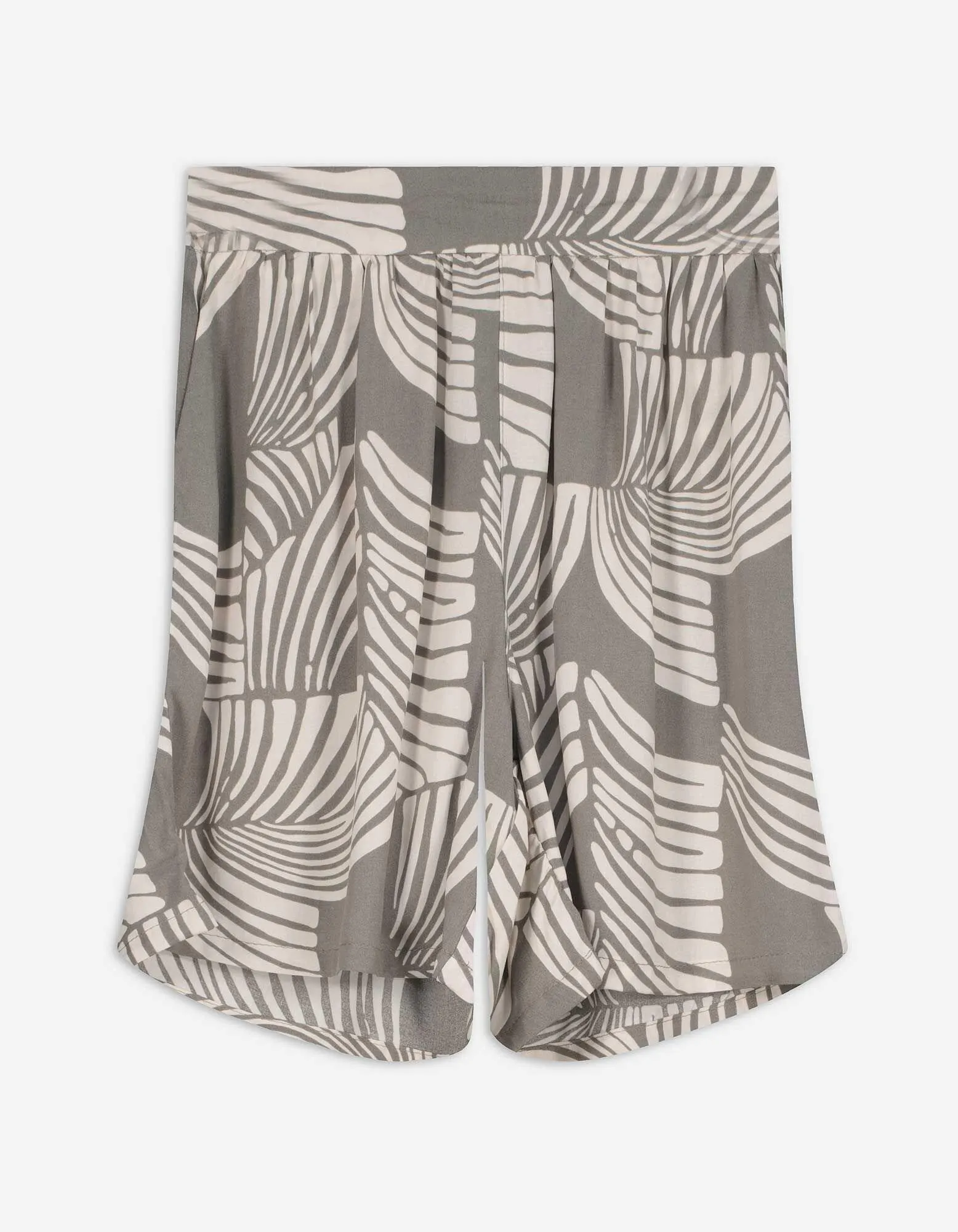 Shorts - Allover-Print - hellgrün