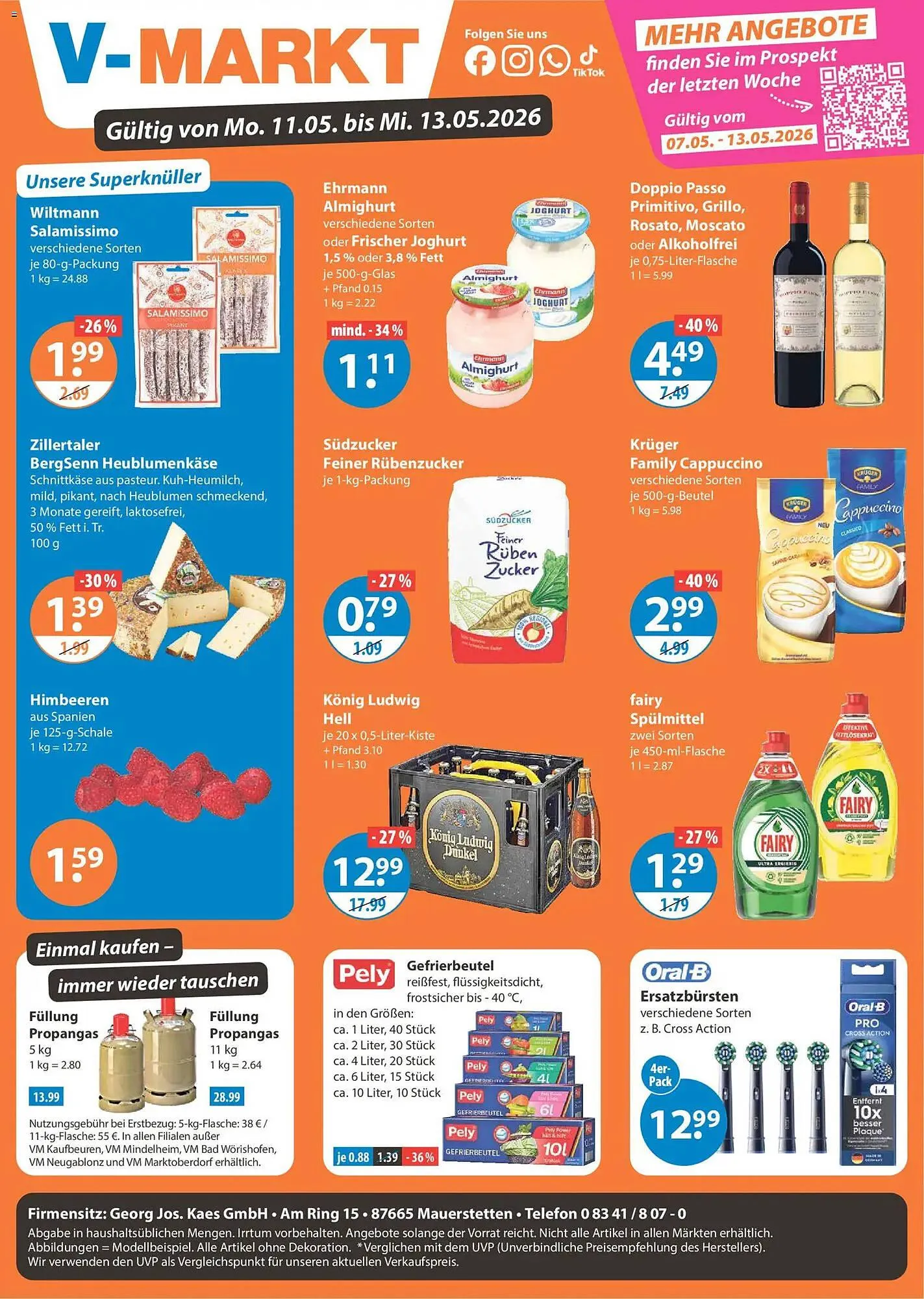 V Markt Prospekt von 11. Mai bis 13. Mai 2026 - Prospekt seite 1