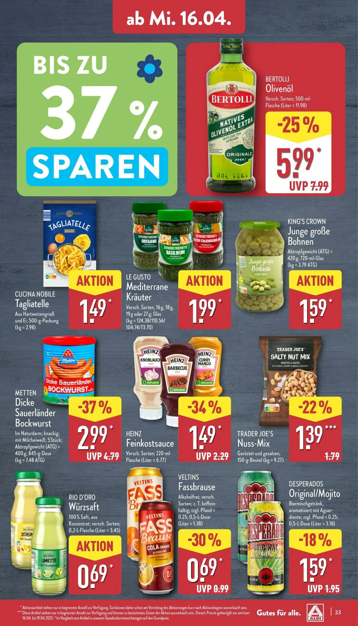 Aldi-Nord von 7. April bis 12. April 2025 - Prospekt seite 33