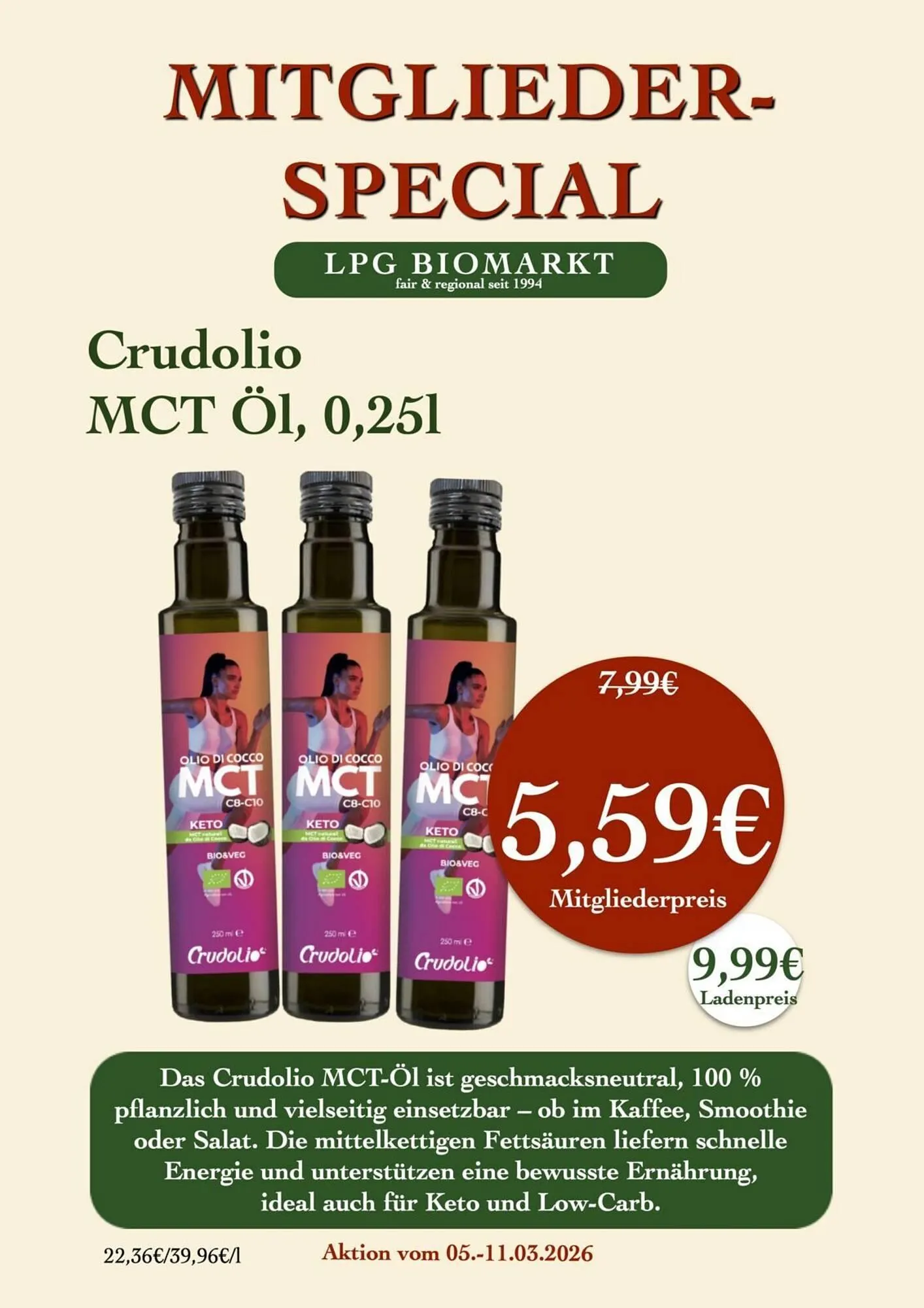 LPG Biomarkt Prospekt von 5. März bis 11. März 2026 - Prospekt seite 9