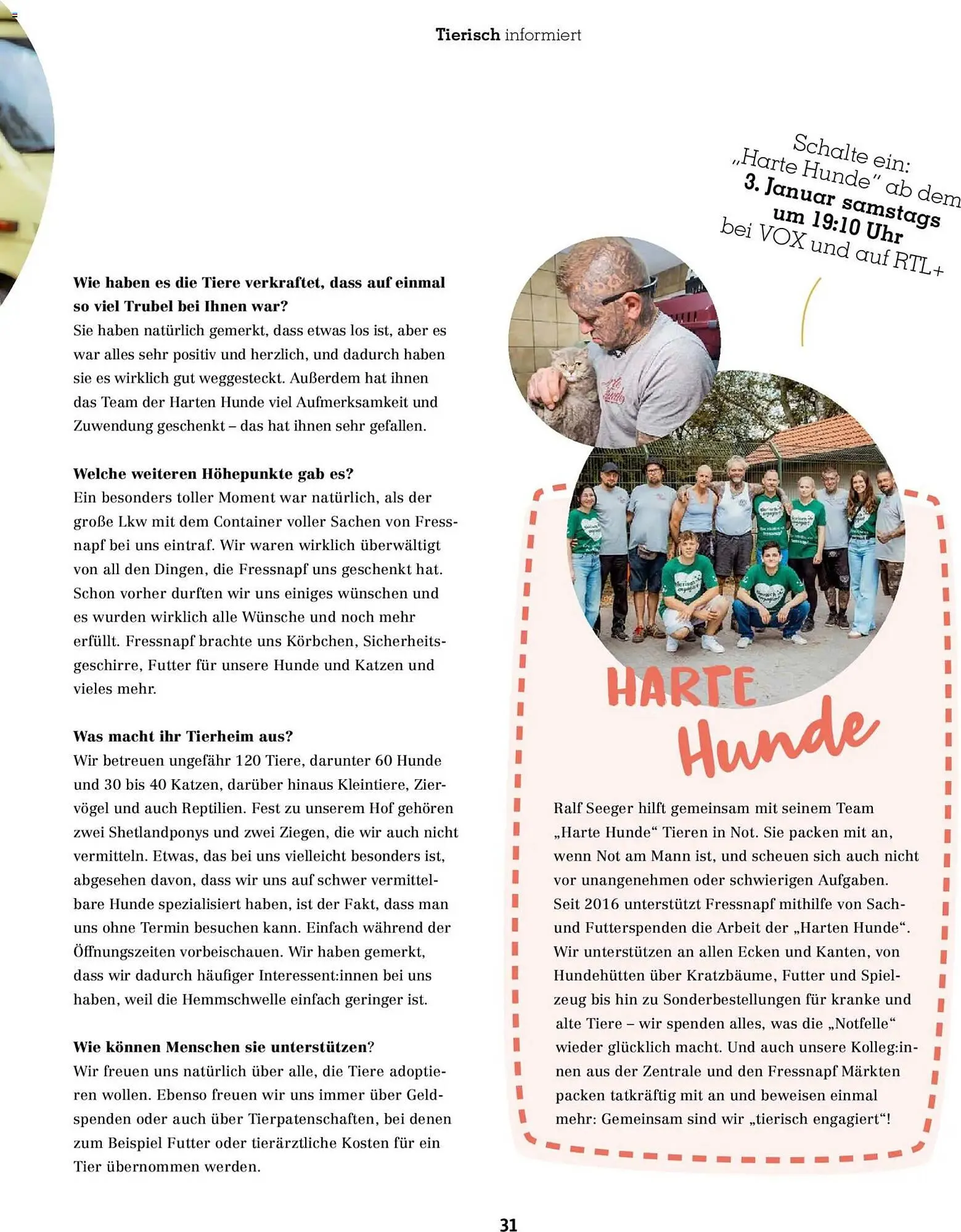 Fressnapf Magazin von 1. Januar bis 28. Februar 2026 - Prospekt seite 31