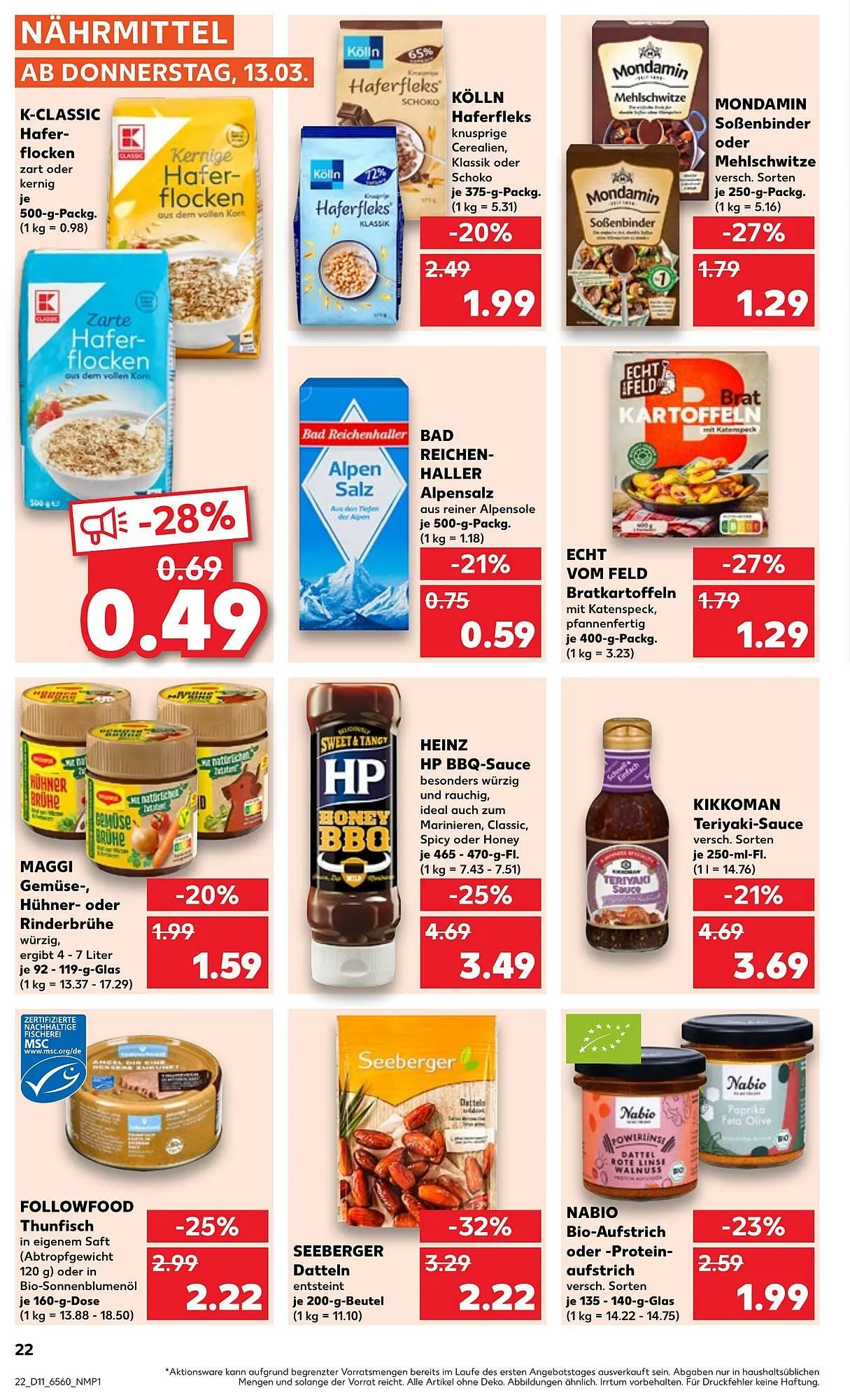 Kaufland Prospekt von 13. März bis 19. März 2025 - Prospekt seite 22