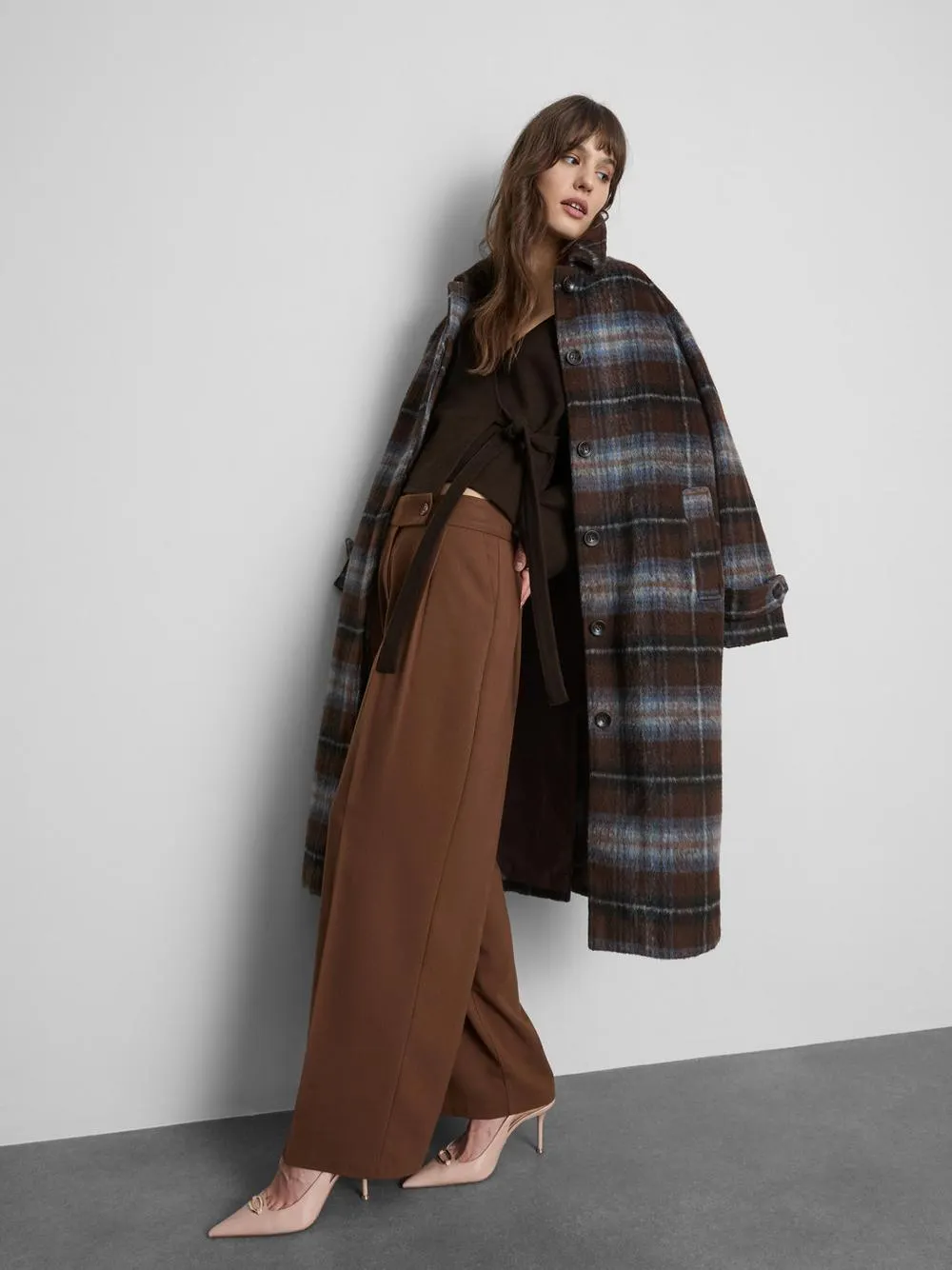 Wickelcardigan mit Glockenärmeln