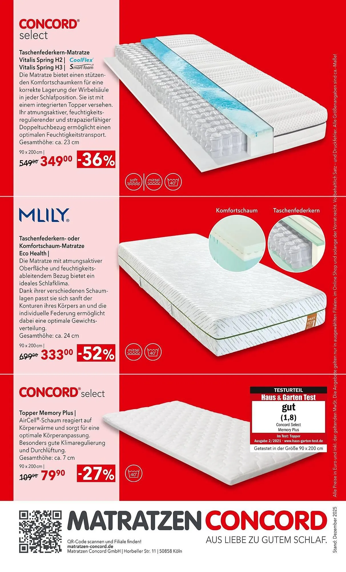 Matratzen Concord Prospekt von 27. Dezember bis 27. Januar 2026 - Prospekt seite 10