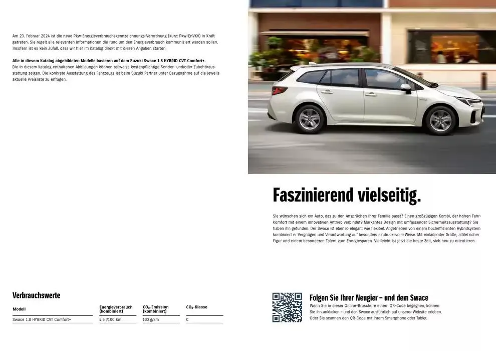 Suzuki Swace von 24. Januar bis 24. Januar 2026 - Prospekt seite 2