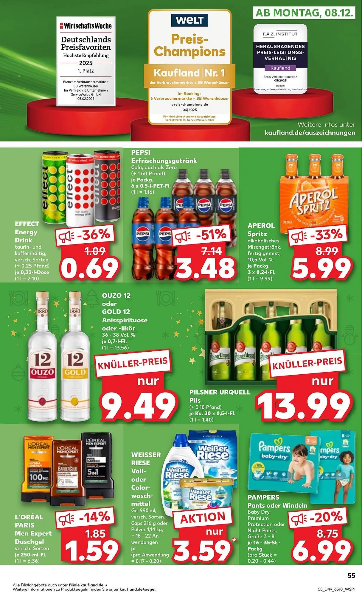 Kaufland Prospekt von 4. Dezember bis 10. Dezember 2025 - Prospekt seite 55