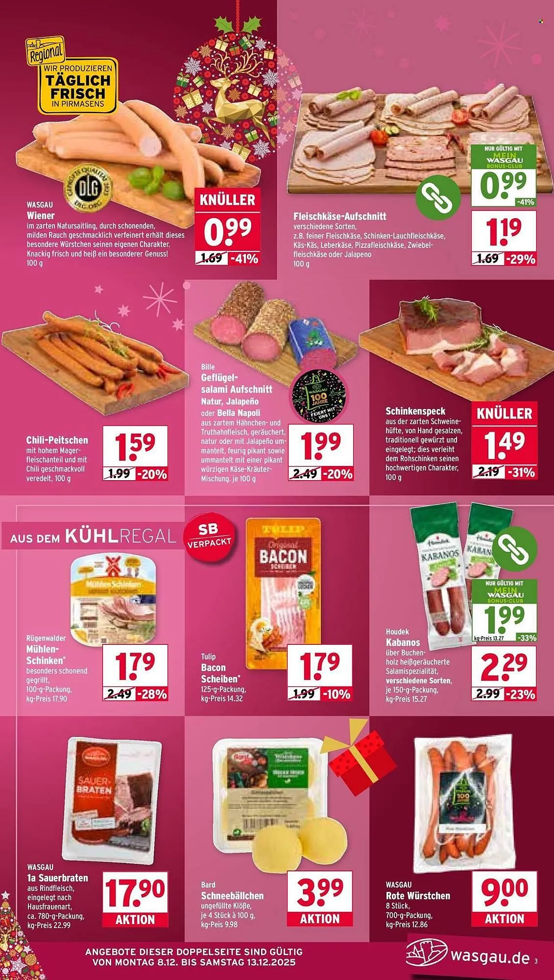 Wasgau Prospekt von 8. Dezember bis 13. Dezember 2025 - Prospekt seite 3