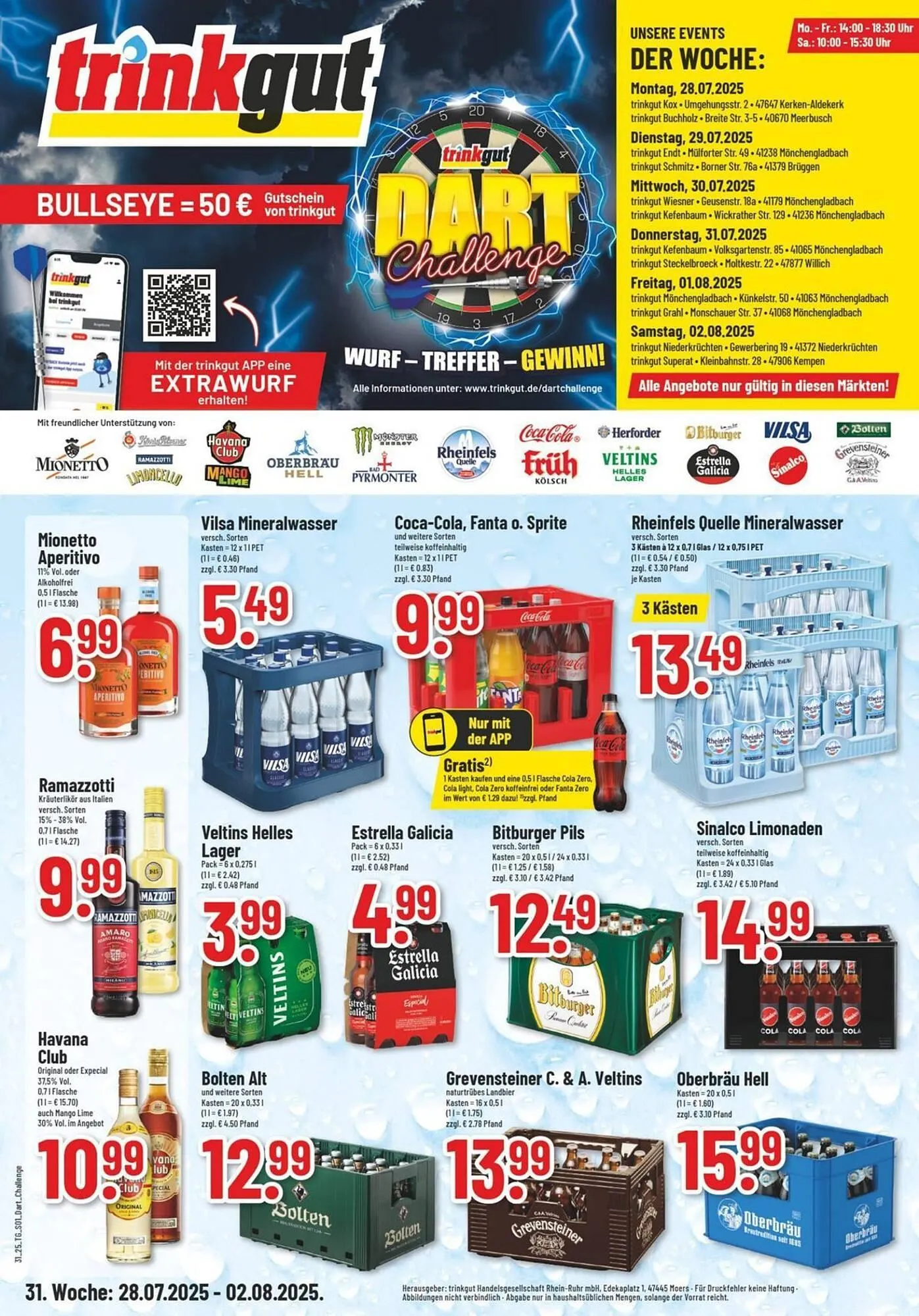 trinkgut Prospekt von 28. Juli bis 2. August 2025 - Prospekt seite 1