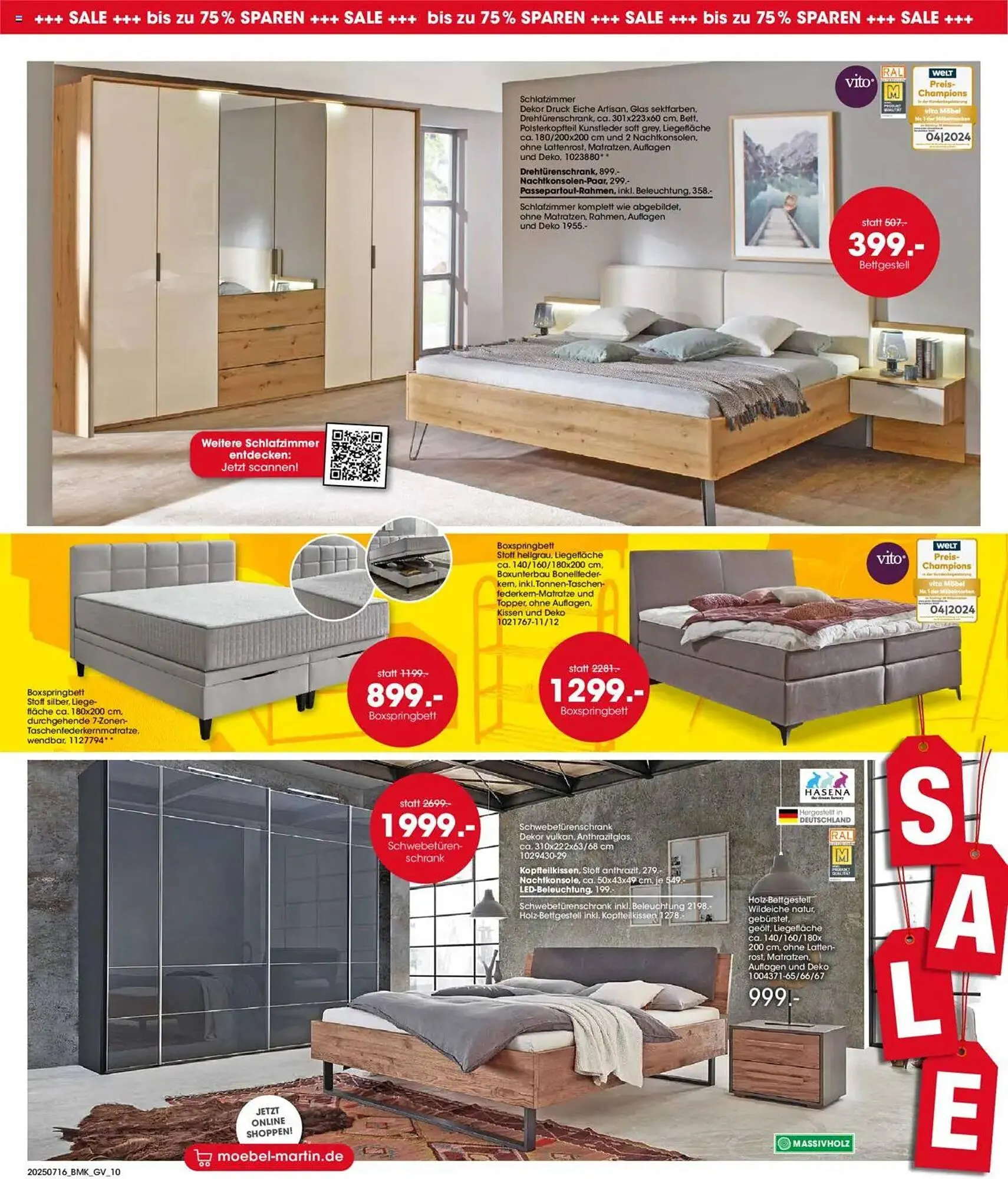 Möbel Martin Prospekt von 16. Juli bis 3. August 2025 - Prospekt seite 10