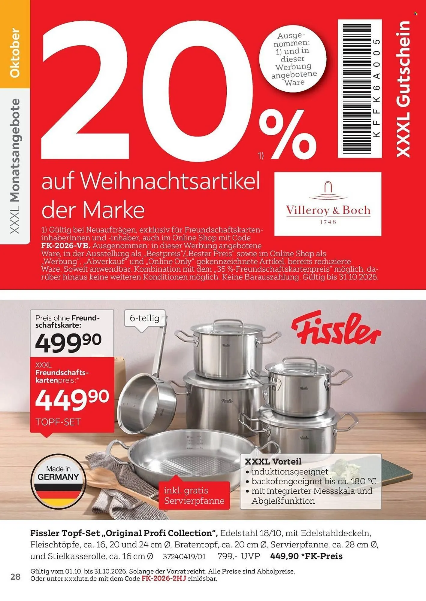 XXXLutz Prospekt von 1. August bis 31. Januar 2027 - Prospekt seite 28