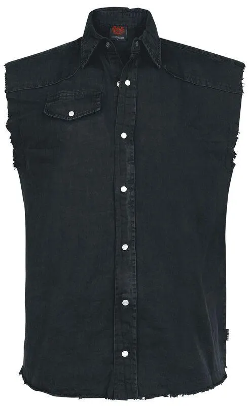 "Solid Black" Weste schwarz von Spiral