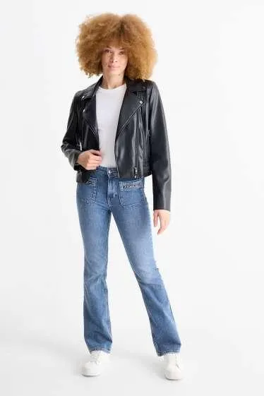 Bootcut jeans - mid-rise waist