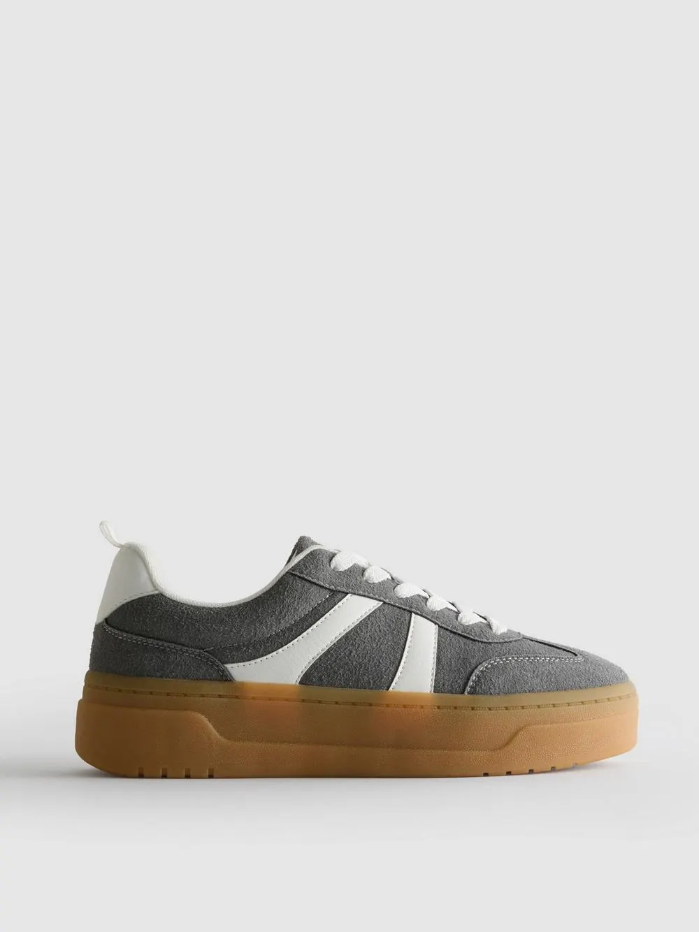 Flatform-Sneaker mit Gummisohle