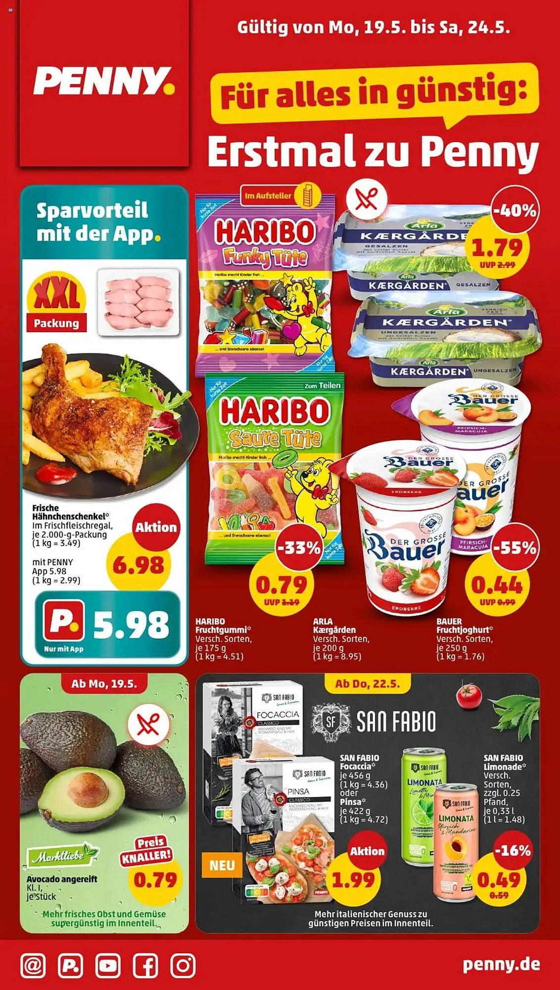 PENNY Prospekt von 19. Mai bis 24. Mai 2025 - Prospekt seite 1