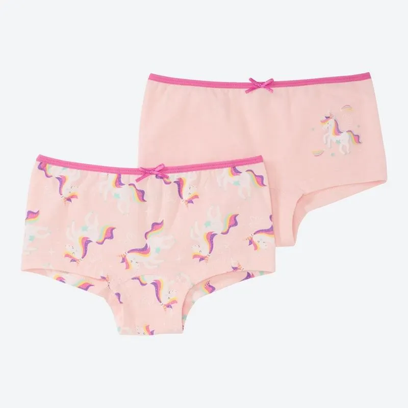 Kinder-Mädchen-Panty mit hohem Baumwollanteil, 2er-Pack