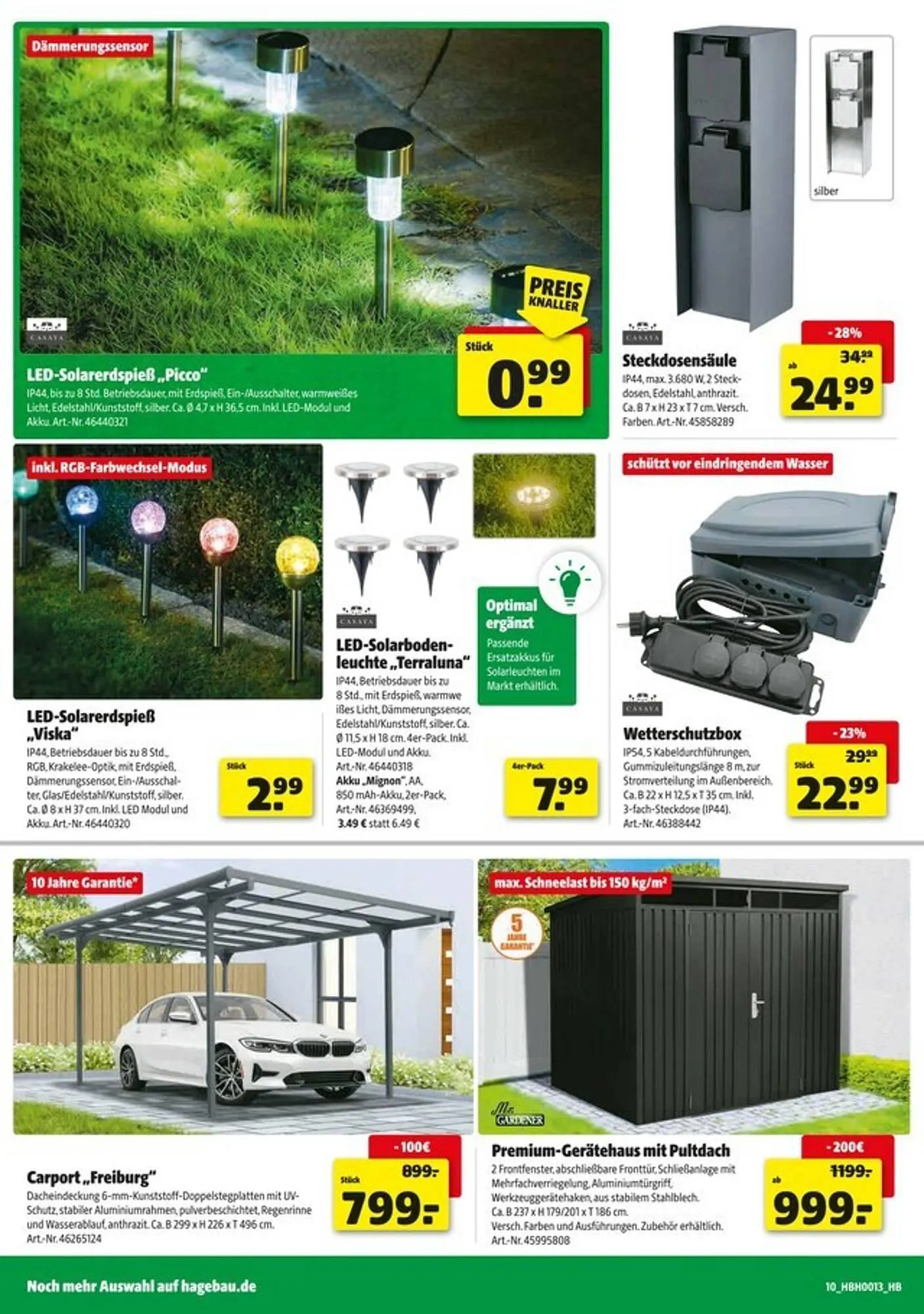 Hagebau Prospekt von 22. März bis 29. März 2025 - Prospekt seite 10