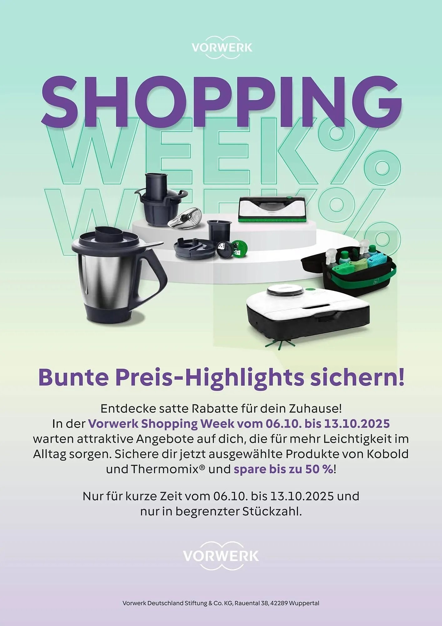 Vorwerk Prospekt von 6. Oktober bis 14. Oktober 2025 - Prospekt seite 1