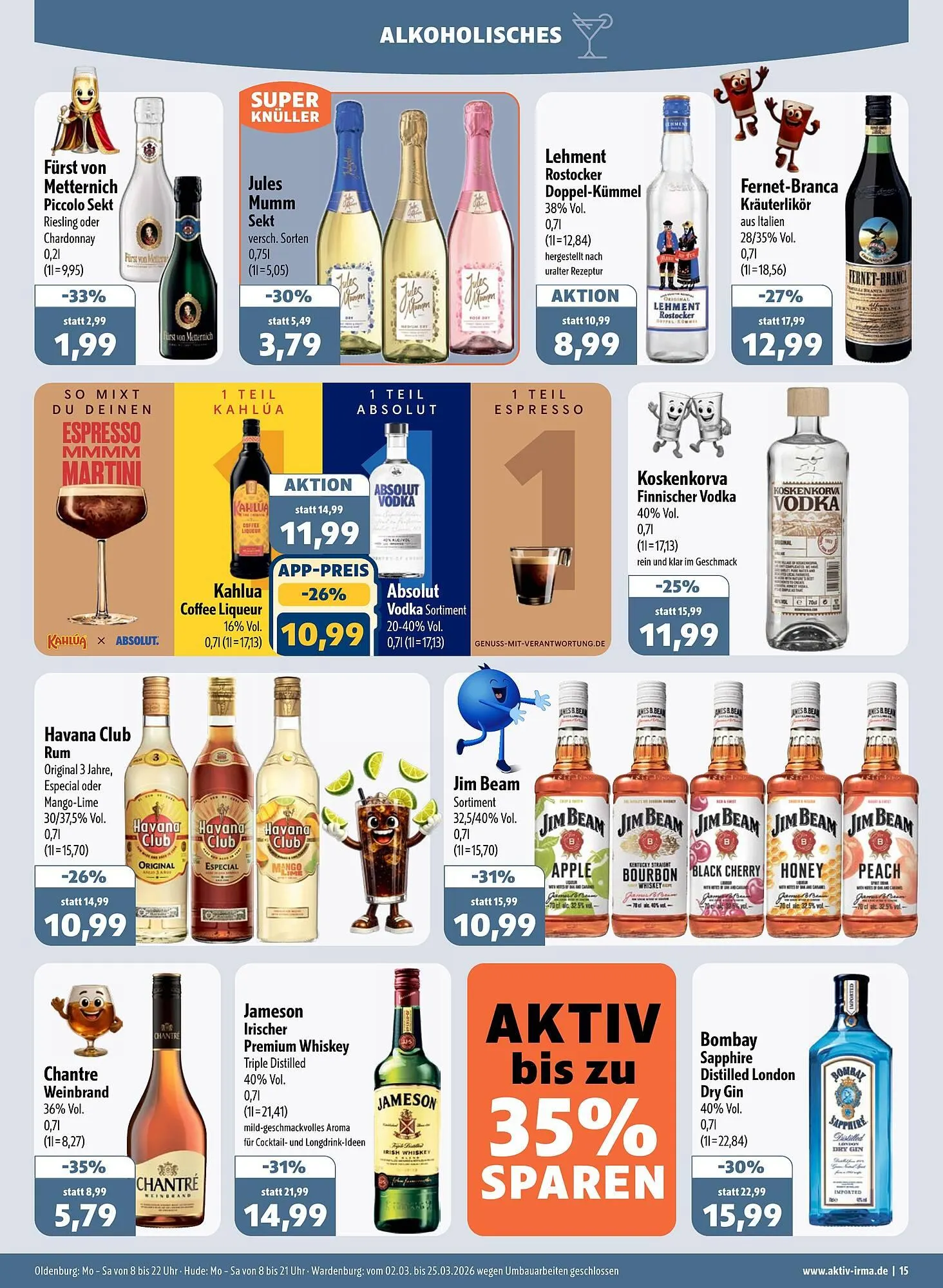 Aktiv Irma Prospekt von 2. März bis 7. März 2026 - Prospekt seite 15
