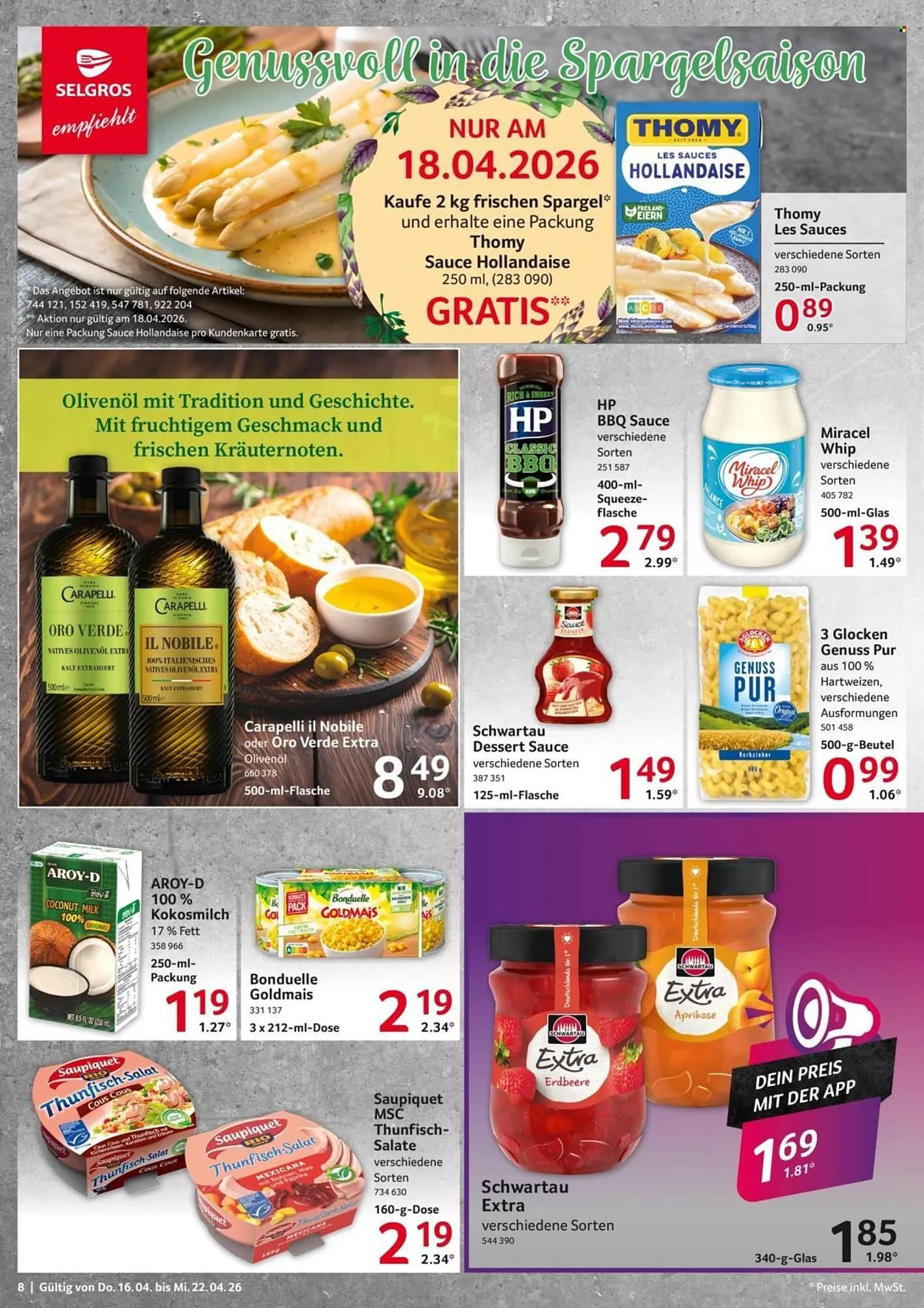 Selgros Prospekt von 16. April bis 22. April 2026 - Prospekt seite 8