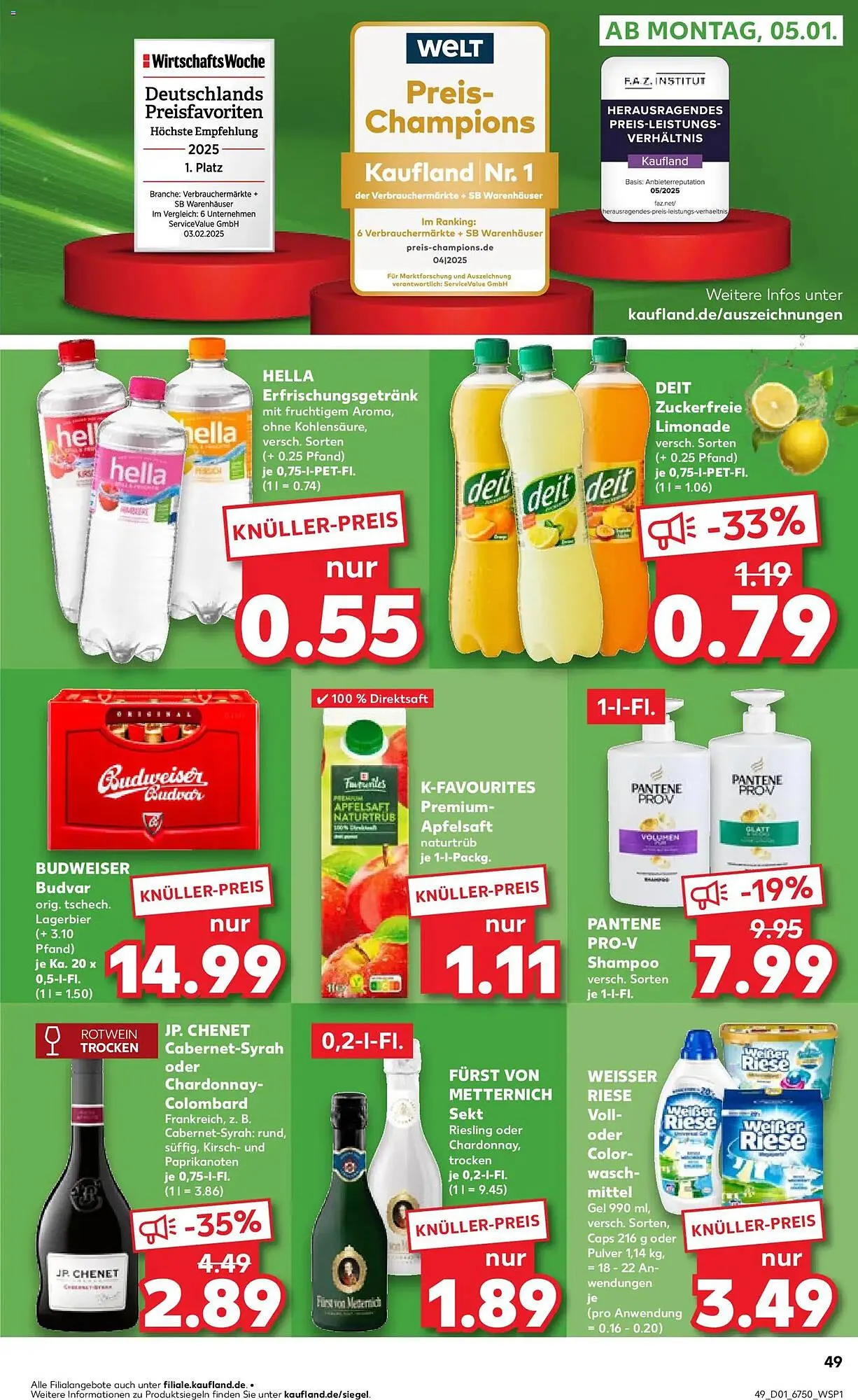 Kaufland Prospekt von 2. Januar bis 7. Januar 2026 - Prospekt seite 49
