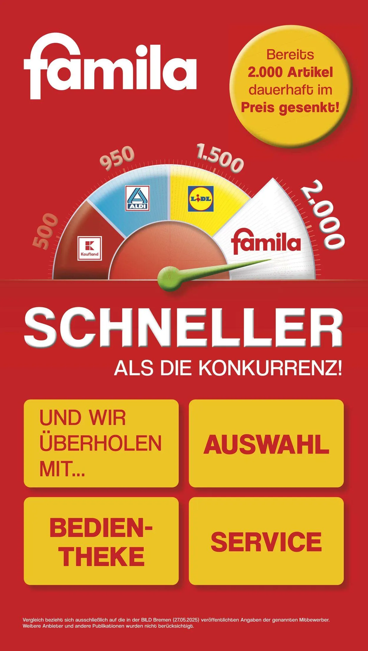 Famila von 6. Juni bis 31. Oktober 2025 - Prospekt seite 1