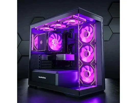 GAMEMACHINES Fury, RGB Kühler, Gaming PC mit AMD Ryzen™ 7 5700X Prozessor, 32 GB RAM, 1000 GB SSD, NVIDIA GeForce RTX™ 5060, Windows 11 Pro