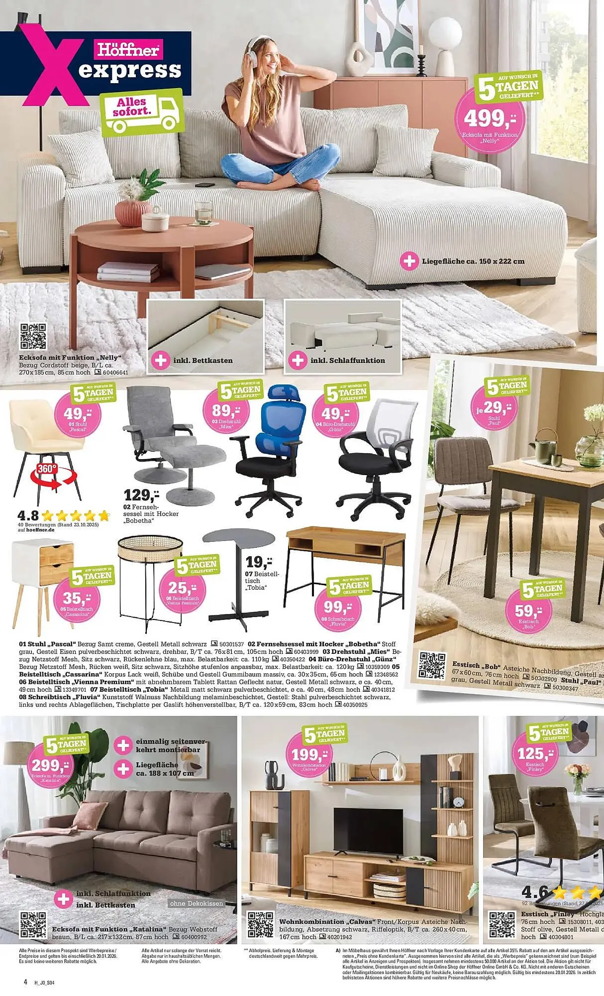 Höffner Prospekt von 23. Dezember bis 20. Januar 2026 - Prospekt seite 4