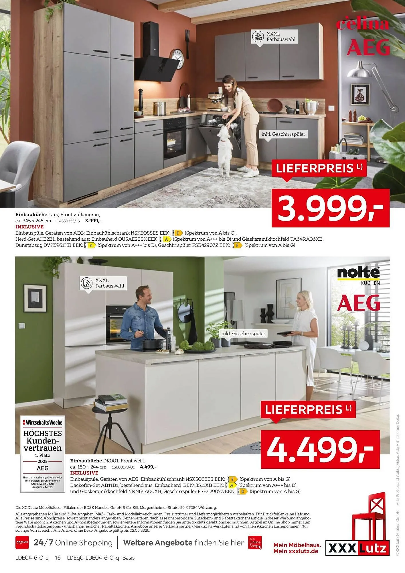 XXXLutz Prospekt von 20. April bis 3. Mai 2026 - Prospekt seite 16