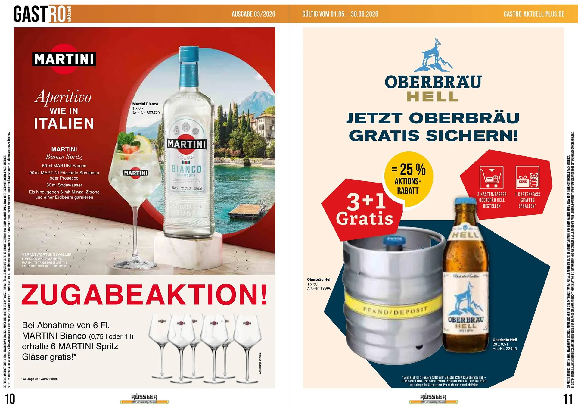 Getränke Rössler Prospekt von 1. Mai bis 30. Juni 2026 - Prospekt seite 6