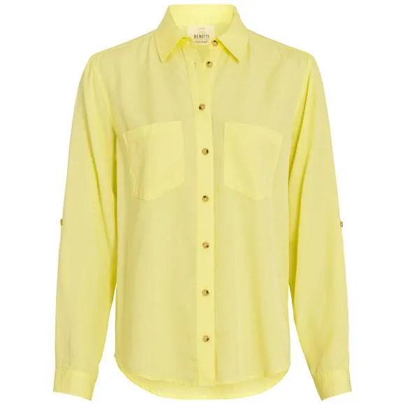 Damen Hemdbluse mit Turn-up-Ärmeln