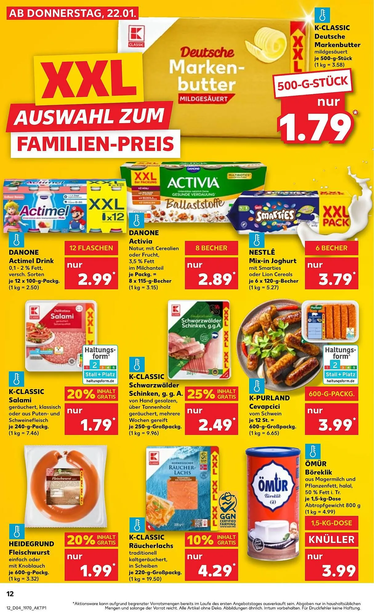 Kaufland Prospekt von 22. Januar bis 28. Januar 2026 - Prospekt seite 12
