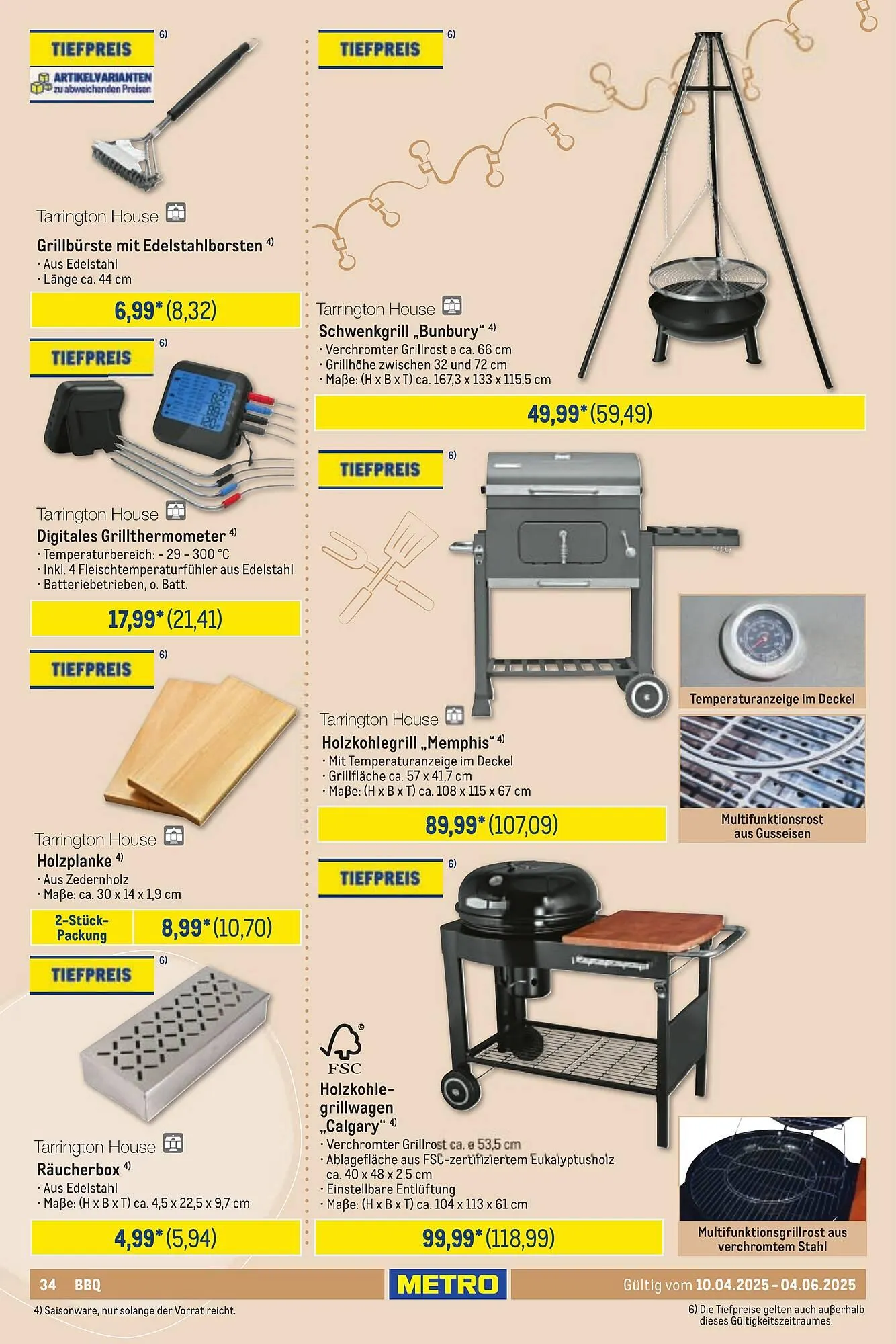 METRO Prospekt von 10. April bis 6. Juni 2025 - Prospekt seite 34