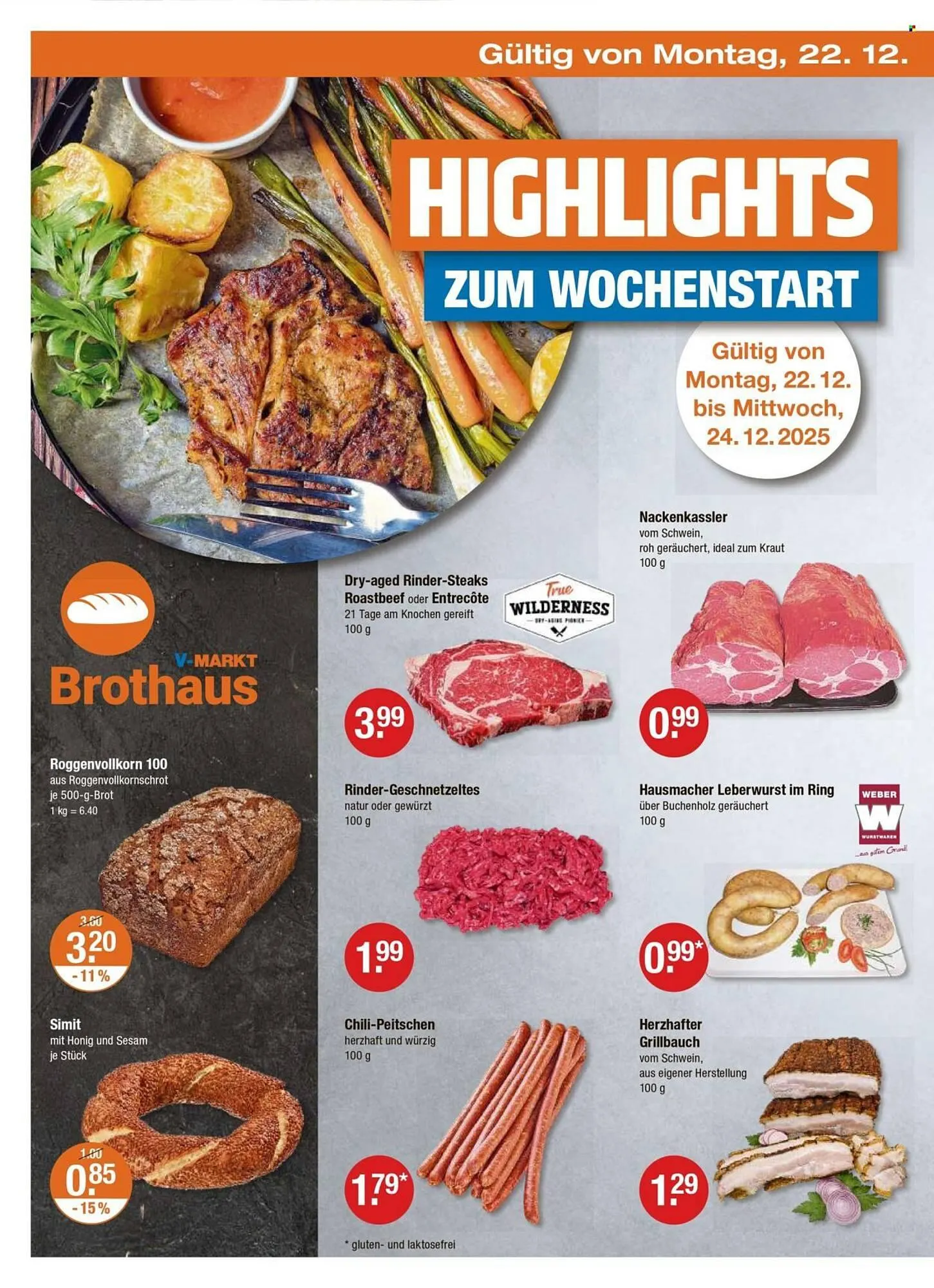 V Markt Prospekt von 18. Dezember bis 24. Dezember 2025 - Prospekt seite 22