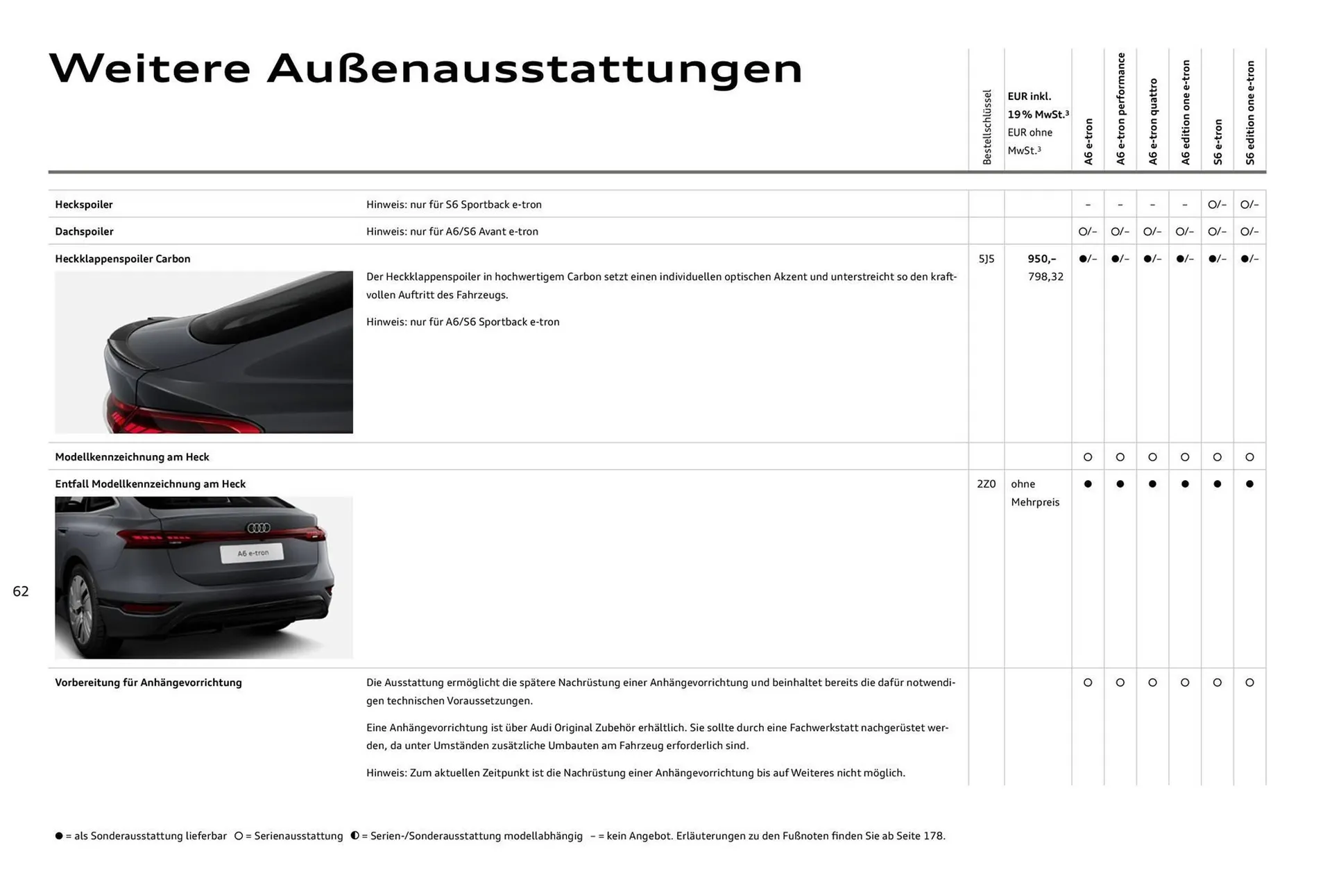 Audi Prospekt von 11. August bis 11. August 2026 - Prospekt seite 62